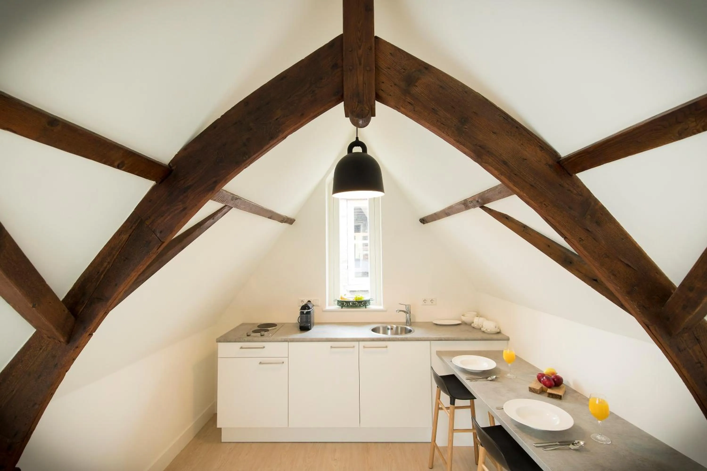 Kitchen or kitchenette in Uylenhof Hotel