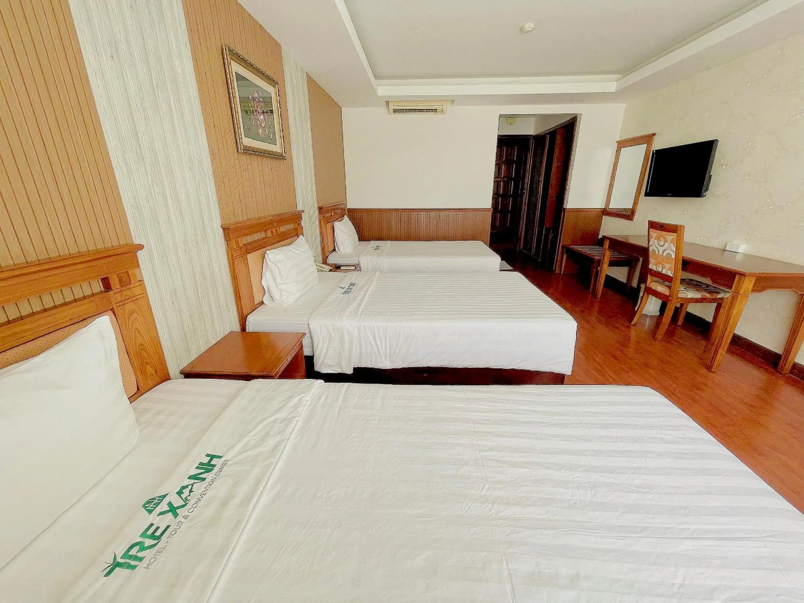 Bed in Tre Xanh Hotel