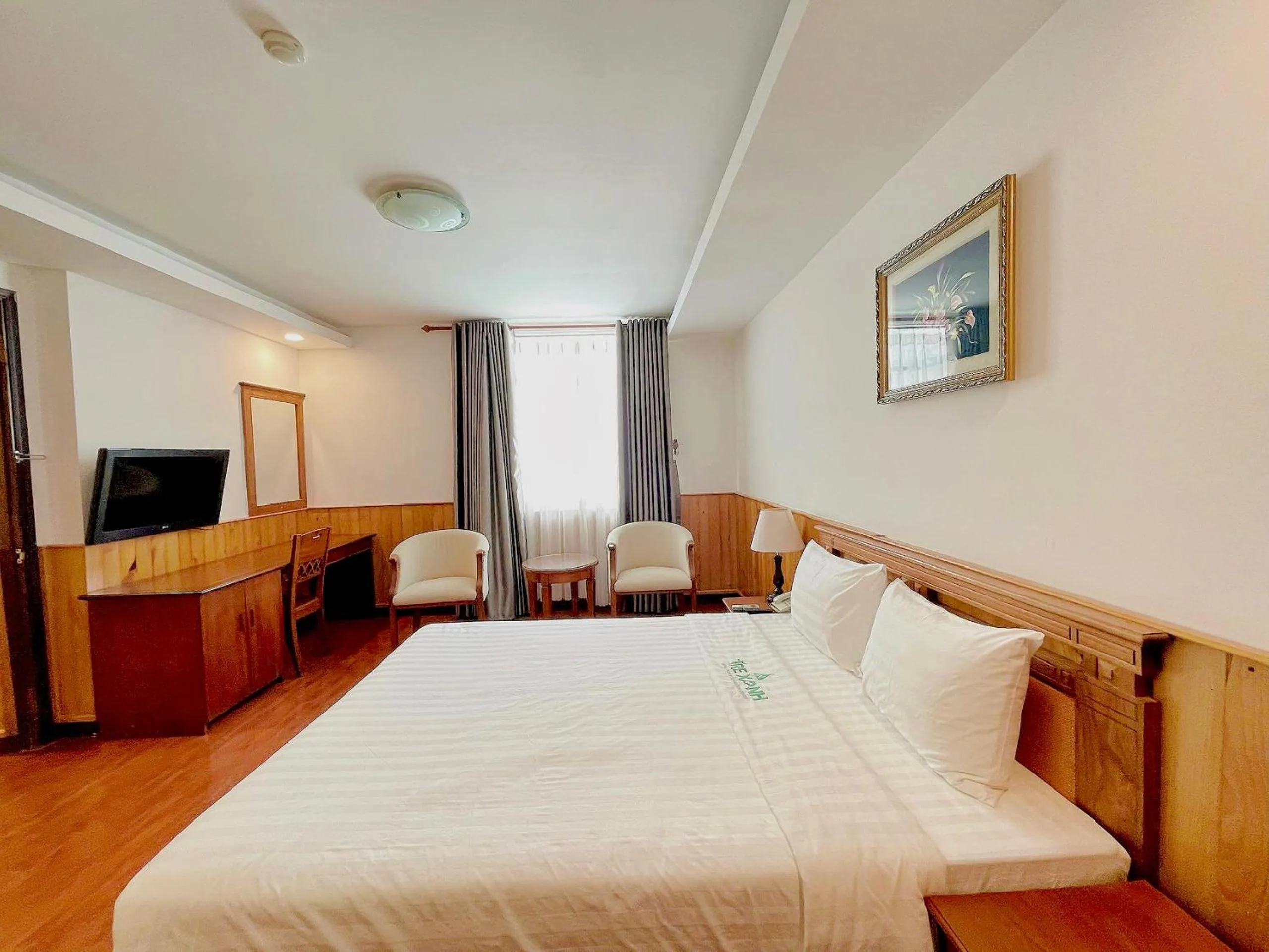 Bed in Tre Xanh Hotel