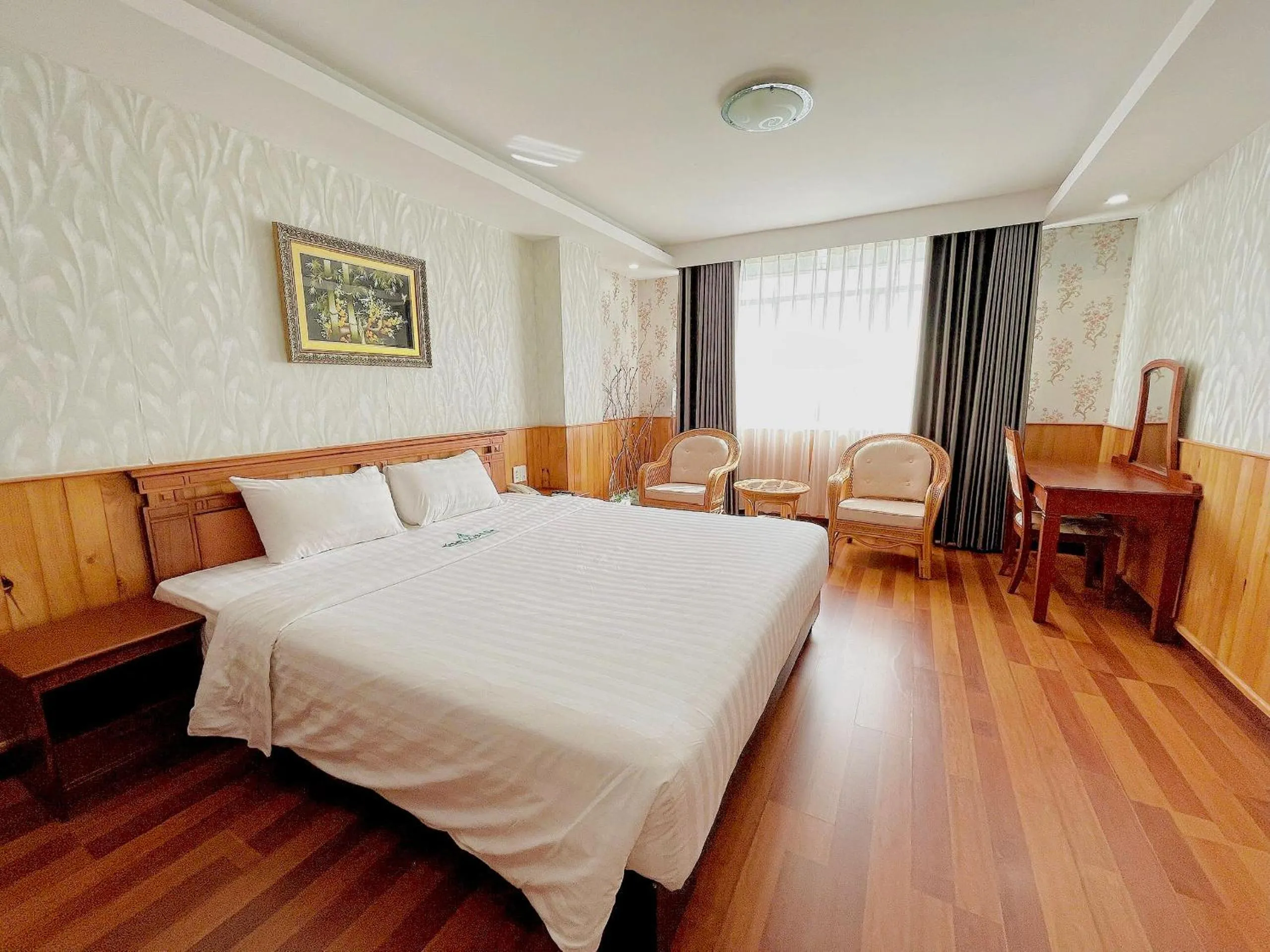 Bed in Tre Xanh Hotel