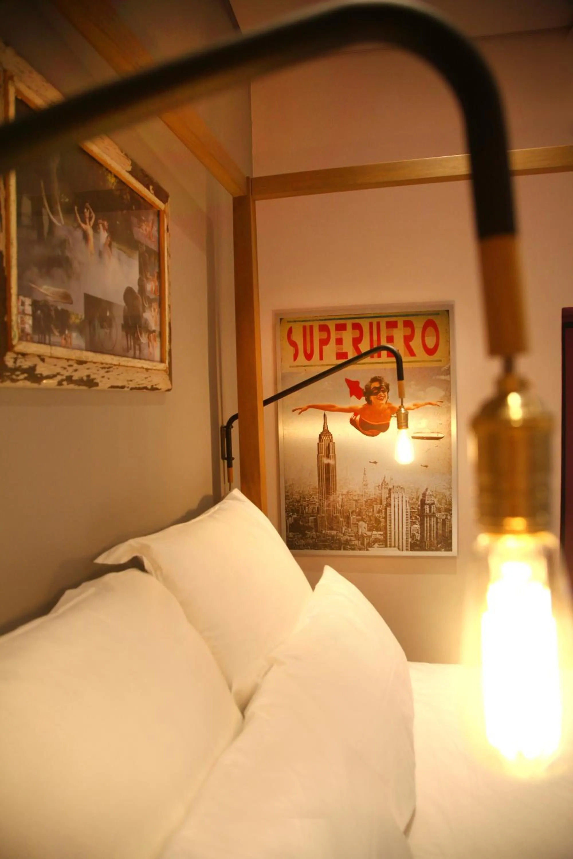 Decorative detail, Bed in The Grey Hotel