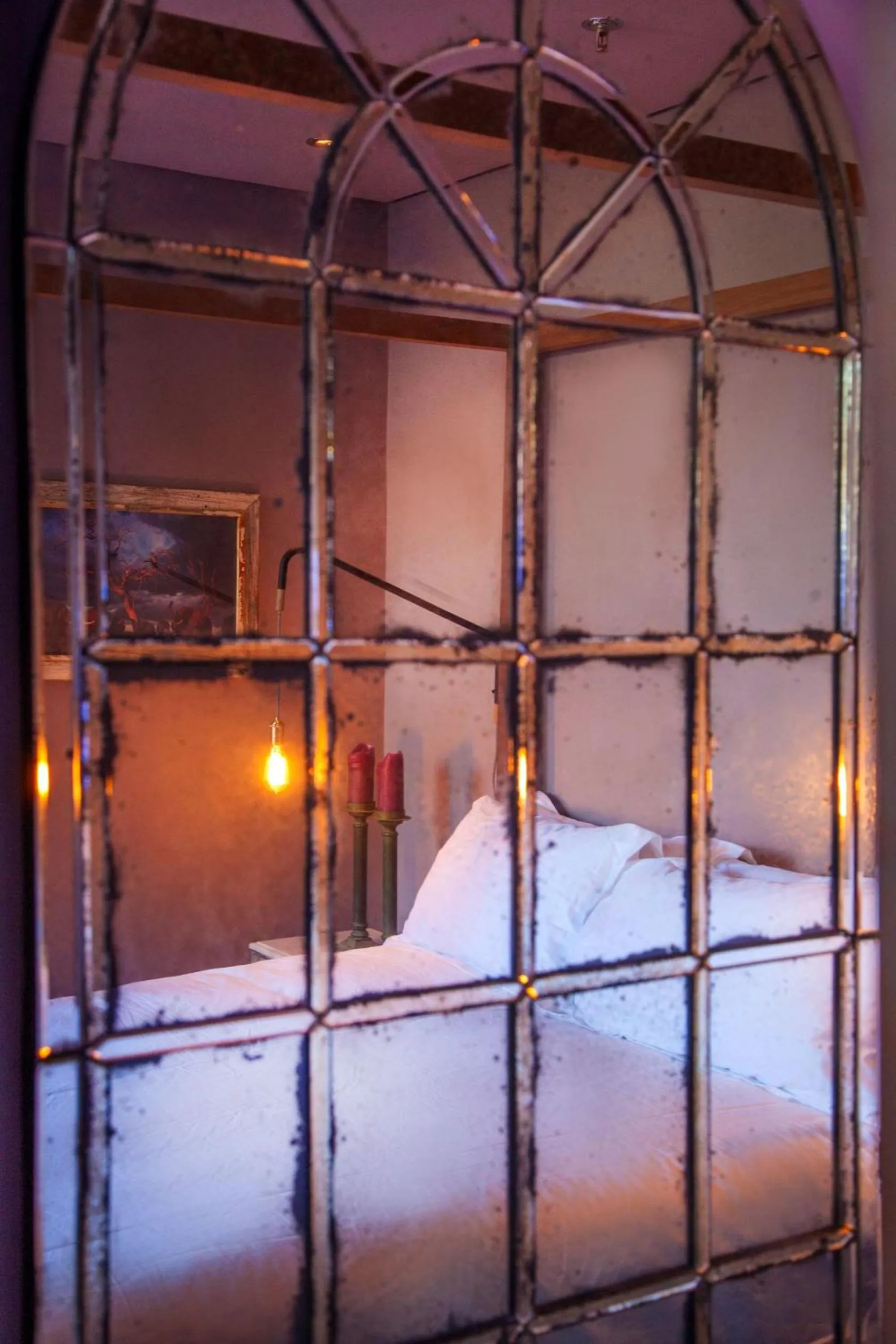 Decorative detail, Bed in The Grey Hotel