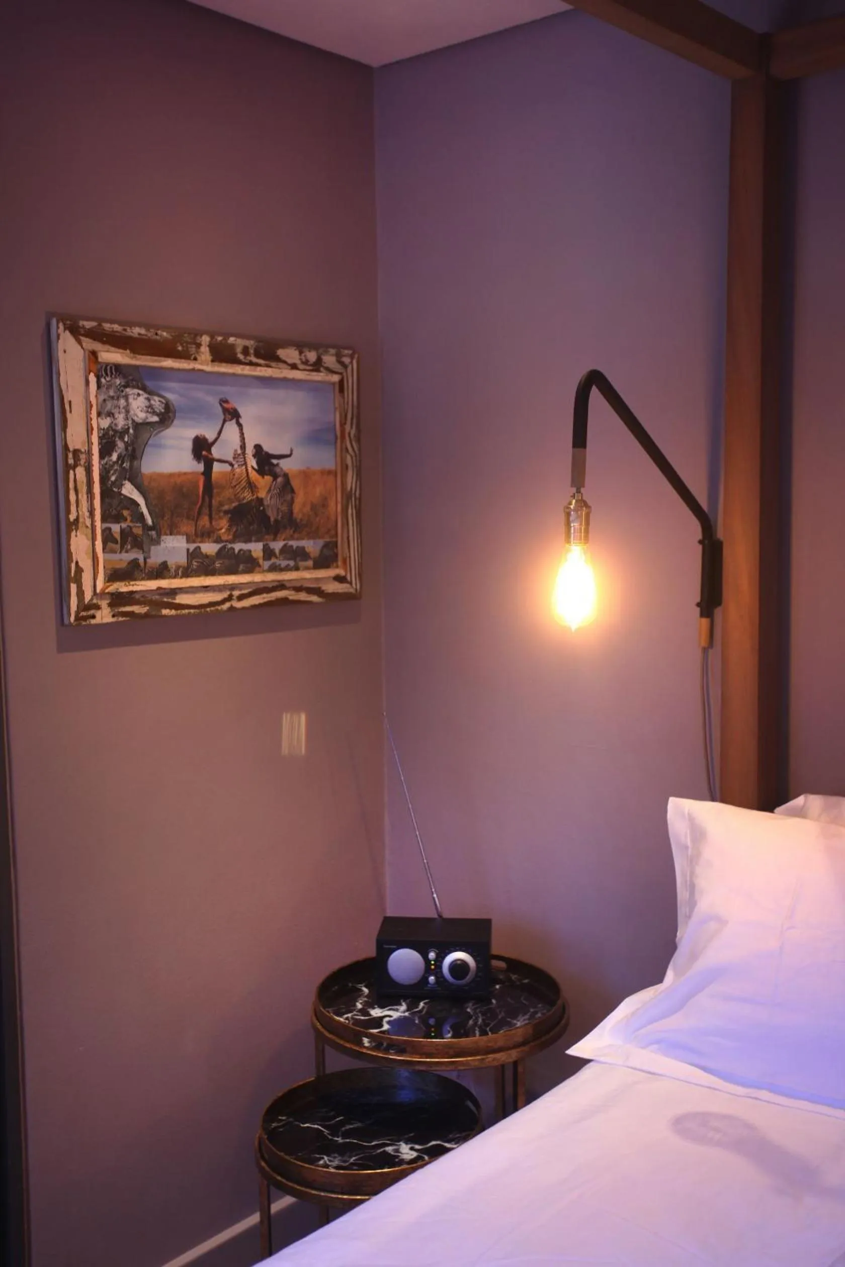 Decorative detail, Bed in The Grey Hotel