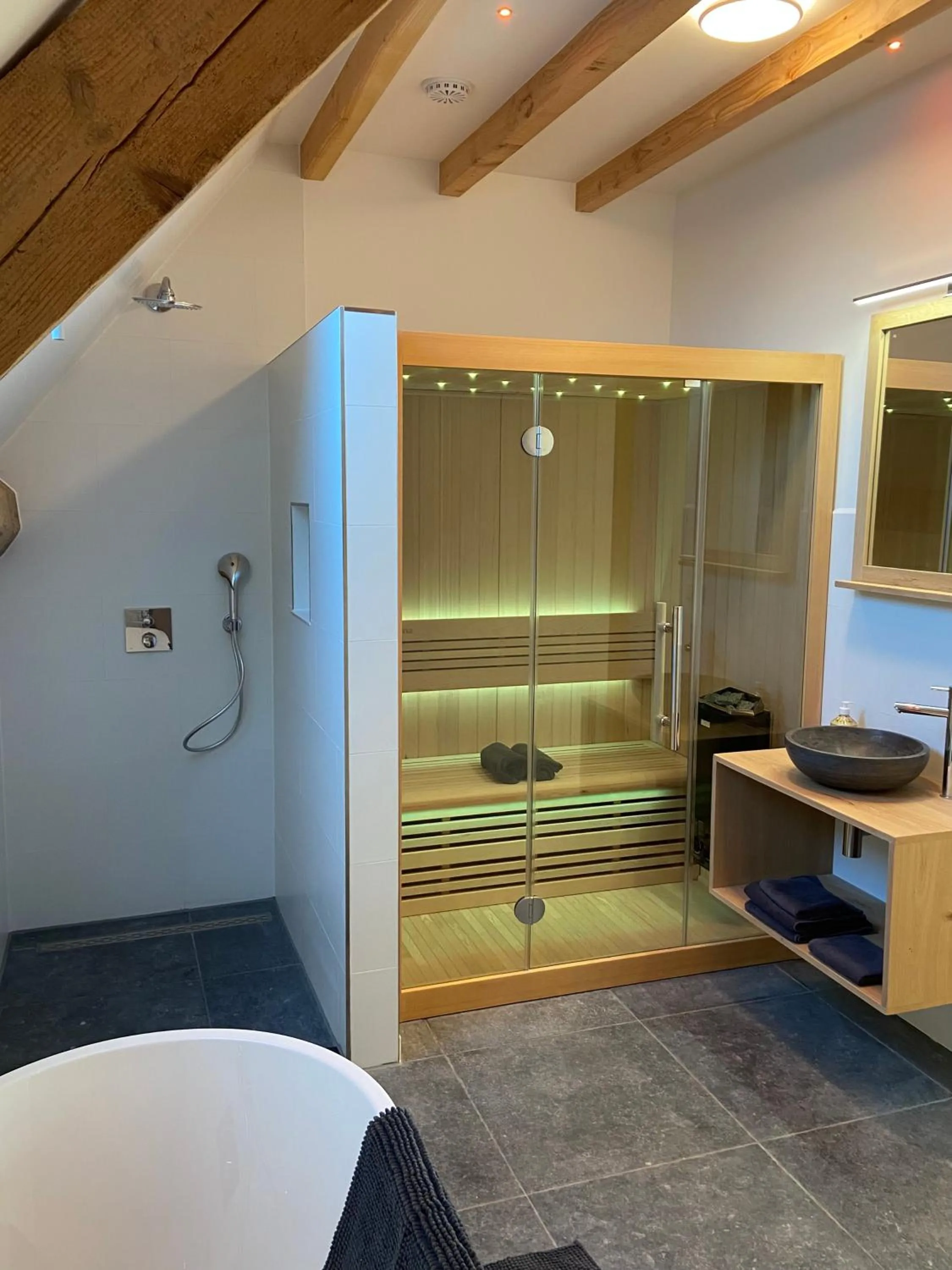 Sauna in B&B Idylle aan Zee incl 2 Wellnessstudios