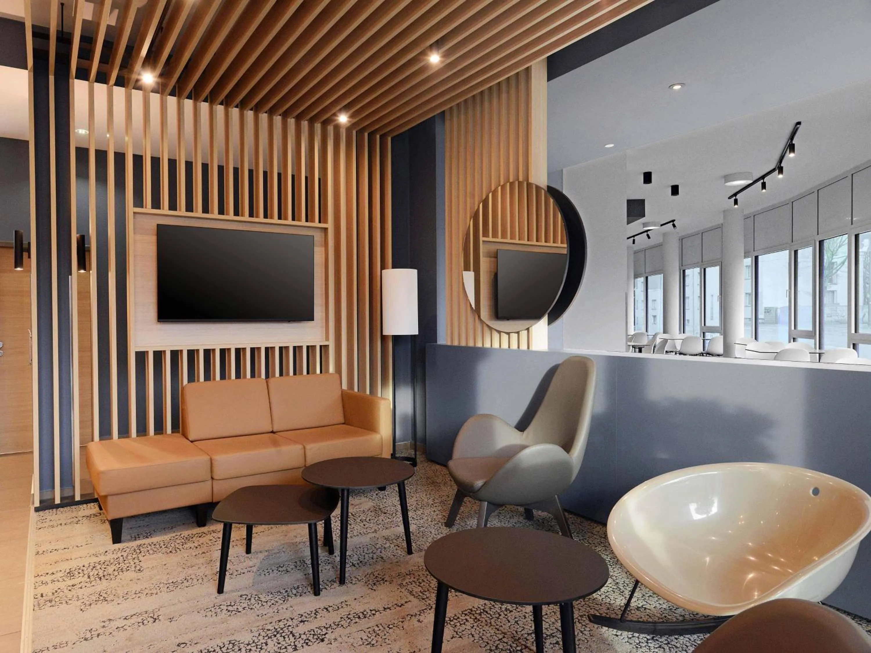 Lobby or reception in B&B Hotel Krefeld-City