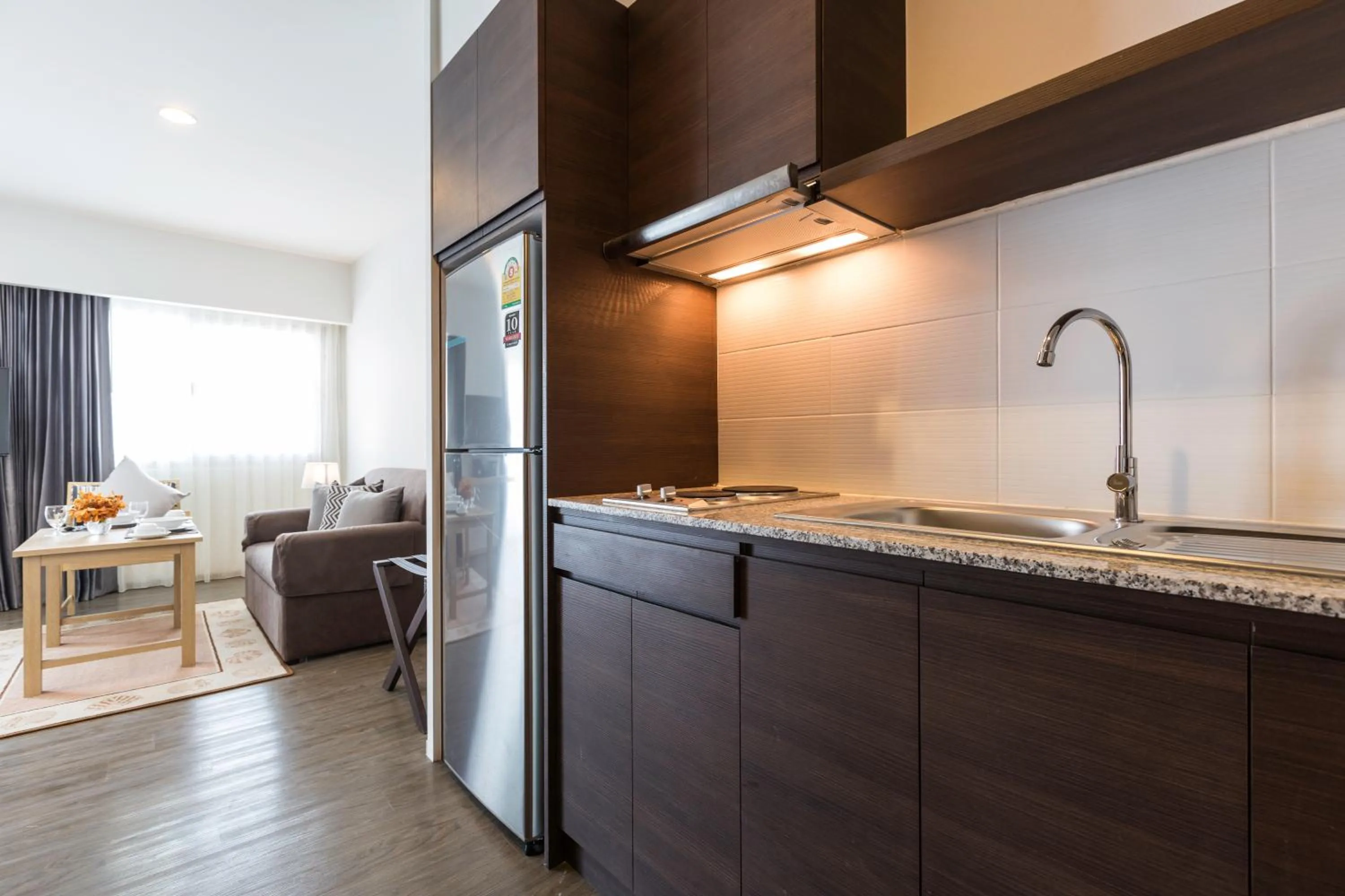 Kitchen or kitchenette in Kantary Hotel And Serviced Apartment, Amata, Bangpakong