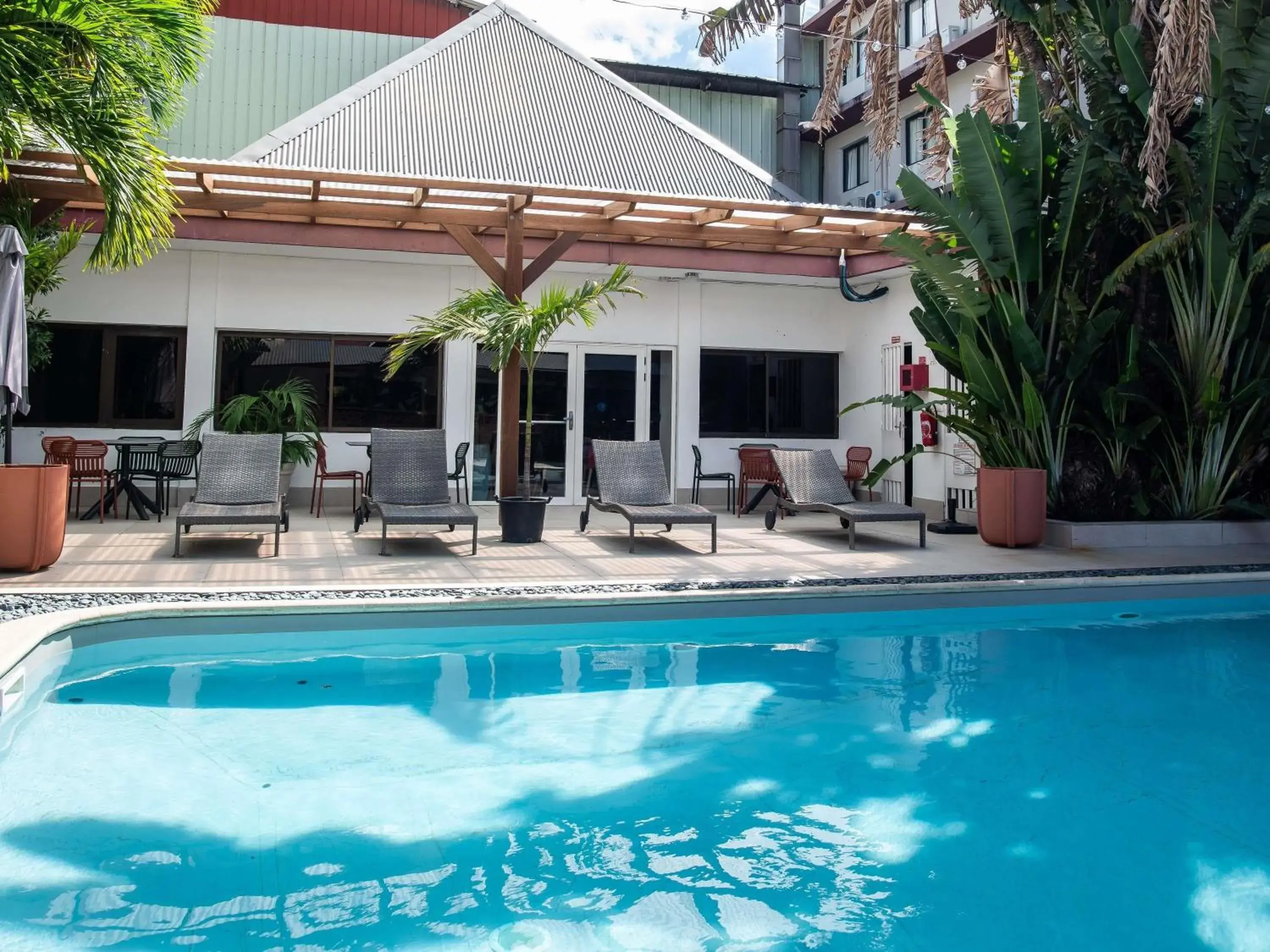 Pool view in Ibis Styles Cayenne Centre Amazonia Pool view in Ibis Styles Cayenne Centre Amazonia