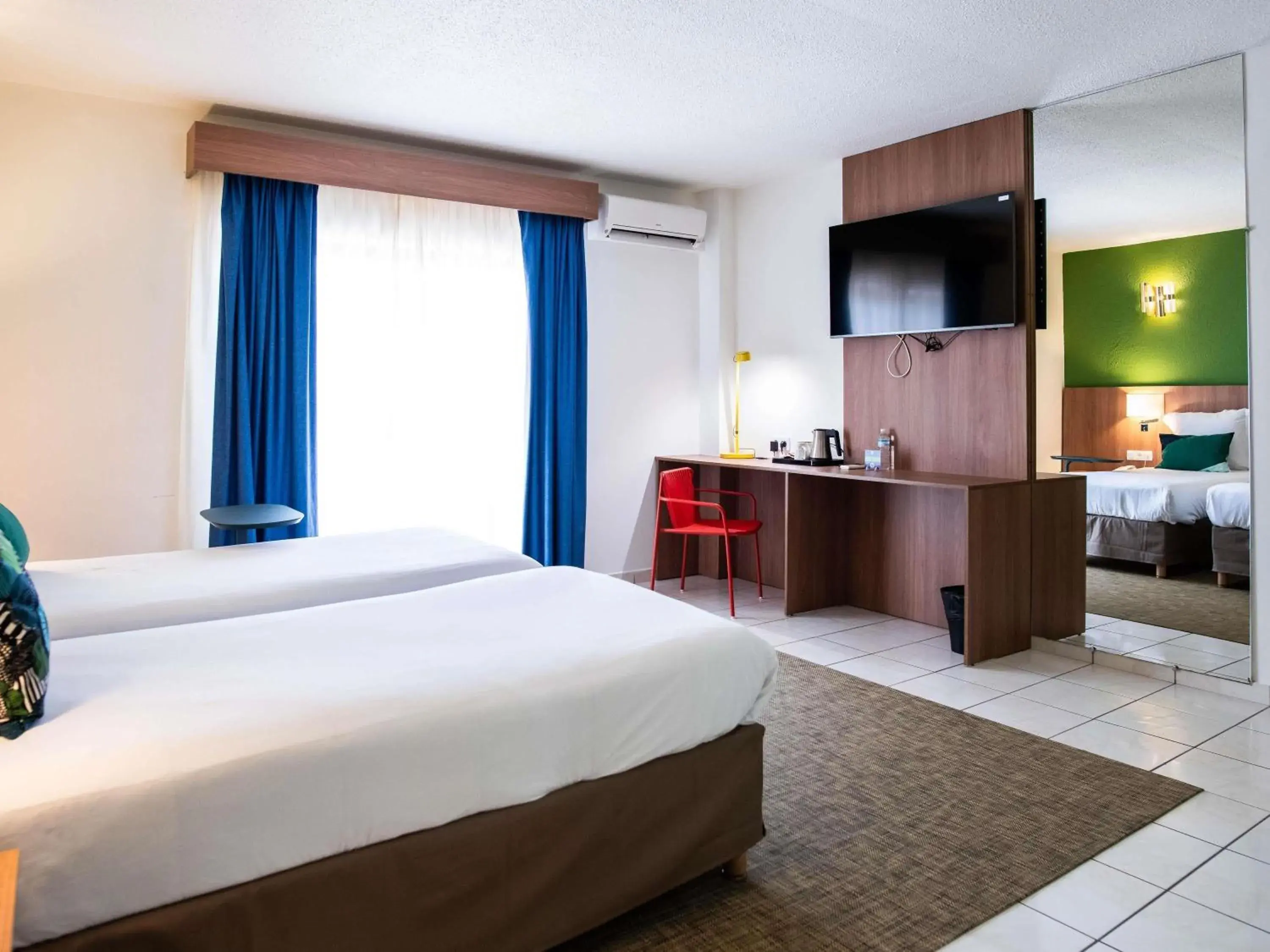 Bedroom, Bed in Ibis Styles Cayenne Centre Amazonia Bedroom, Bed in Ibis Styles Cayenne Centre Amazonia