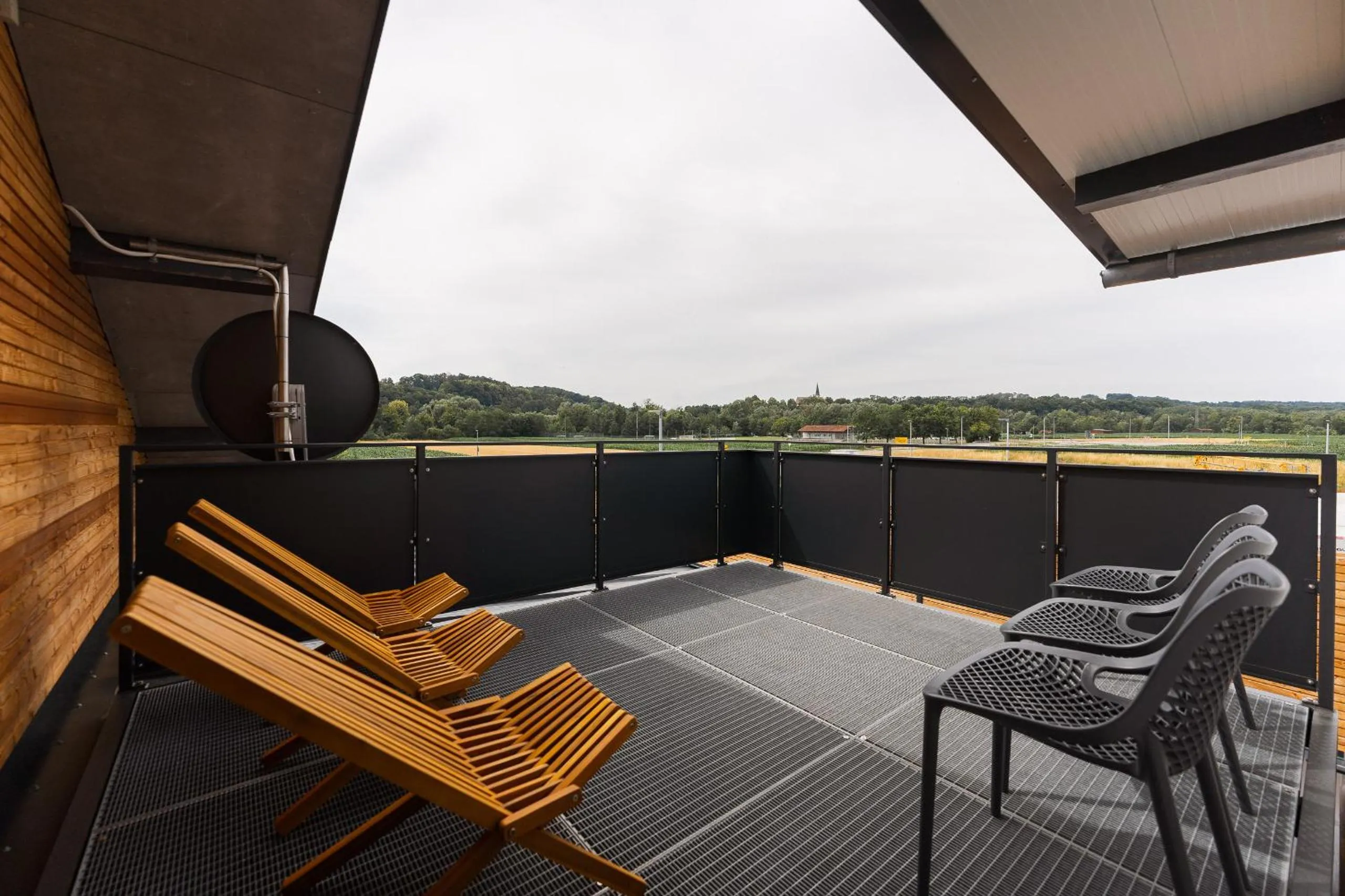 Balcony/Terrace in Aparthotel nah dran