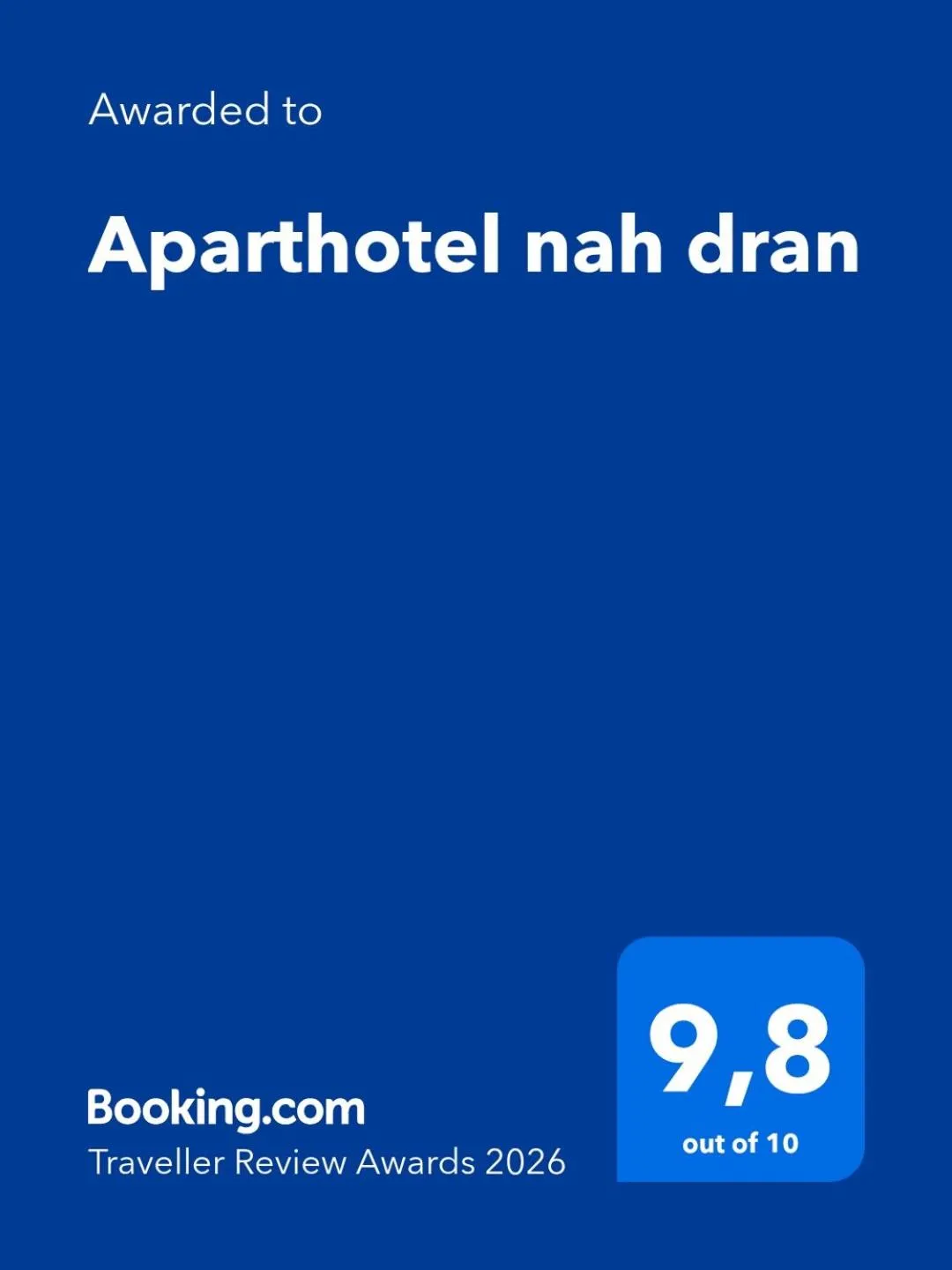 Aparthotel nah dran