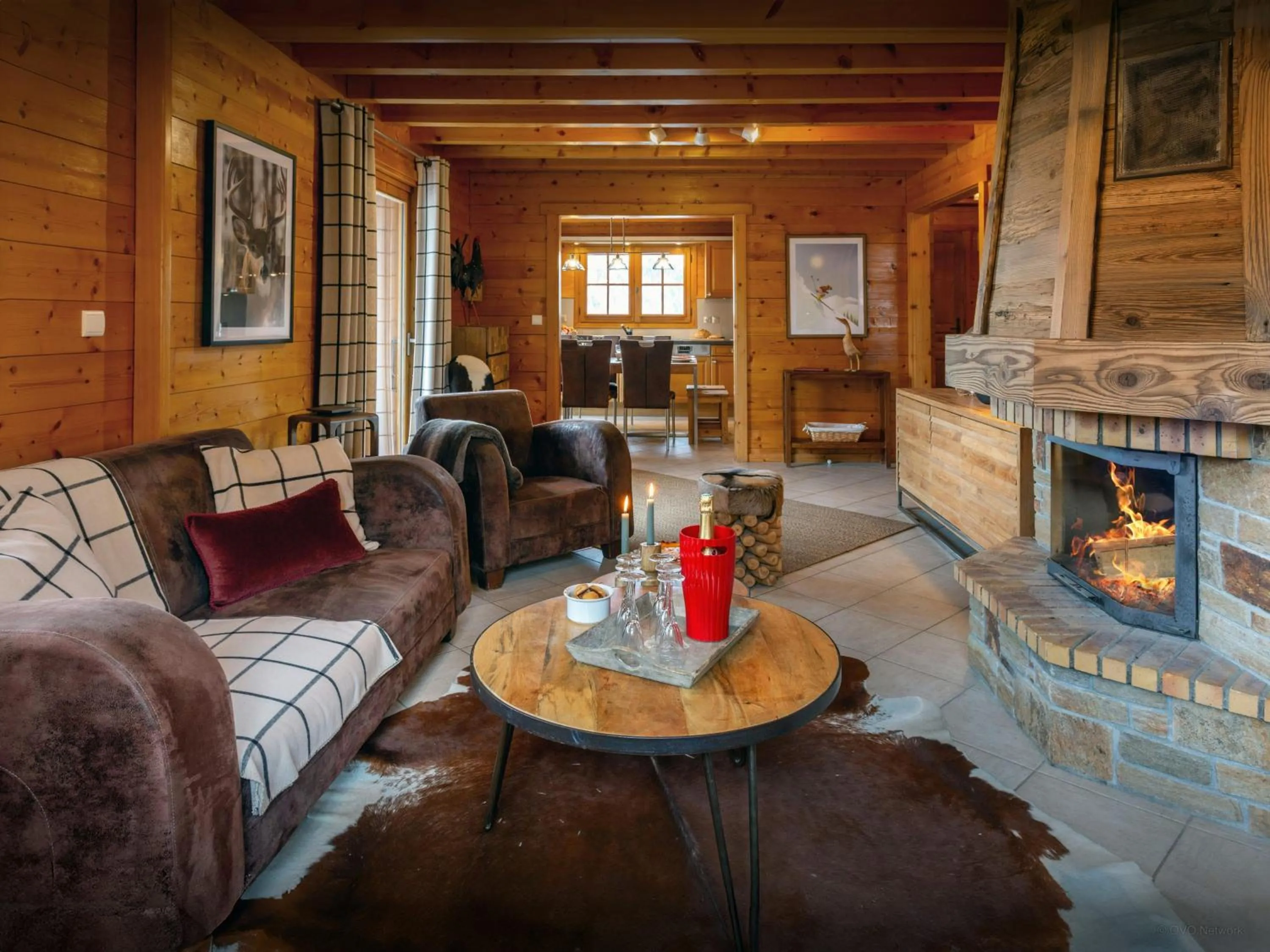 Living room in Chalet Loisel - OVO Network