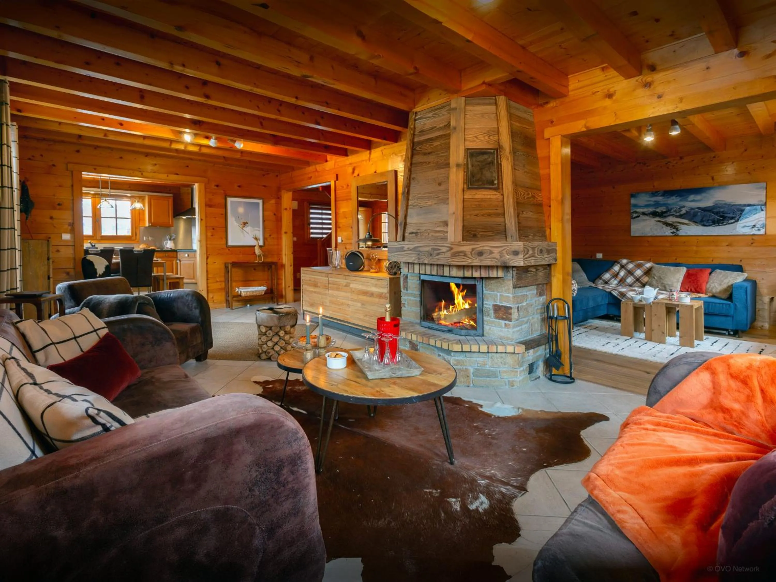 Living room in Chalet Loisel - OVO Network
