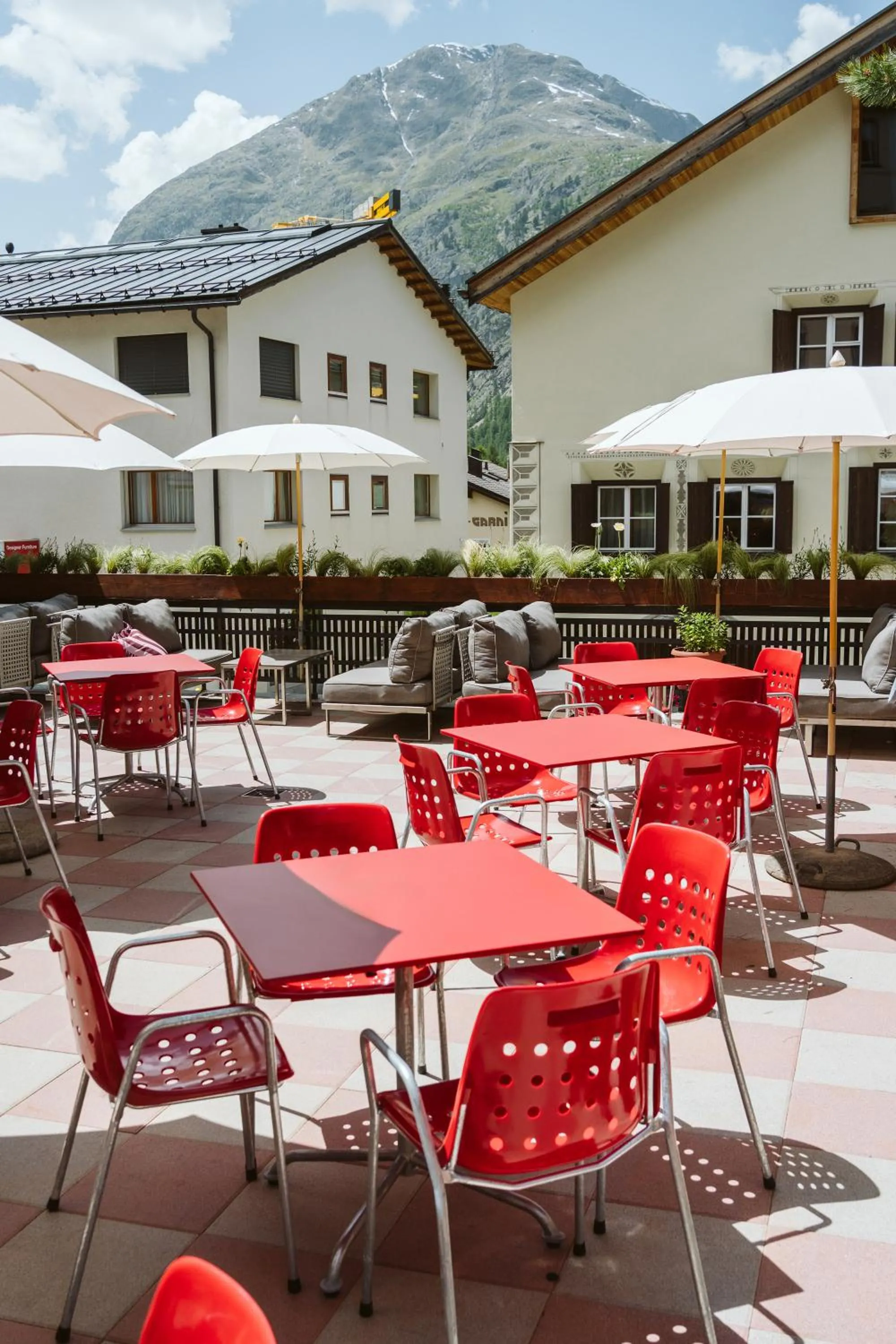 Balcony/Terrace in Boutique Hotel Engadinerhof - A Home for Generations