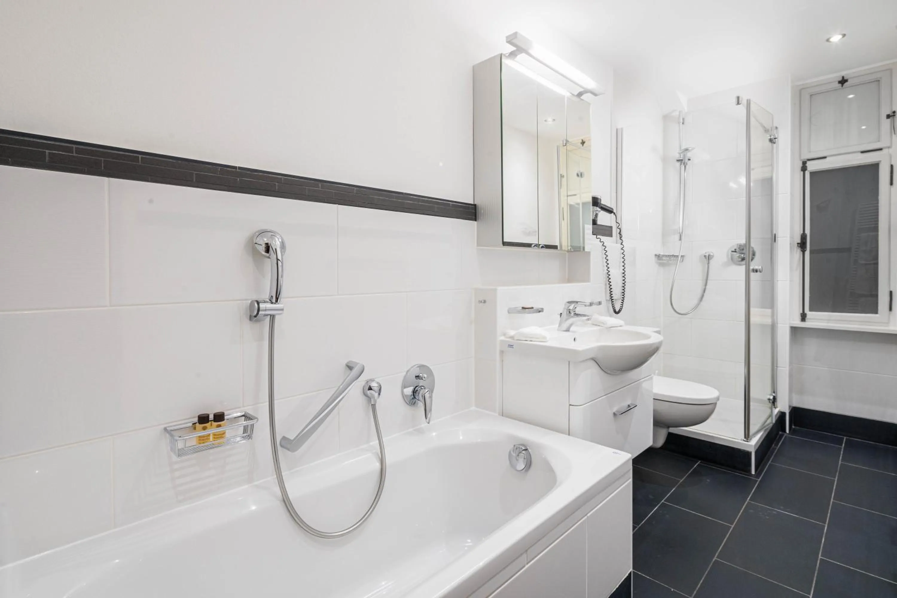 Bathroom in Boutique Hotel Engadinerhof - A Home for Generations