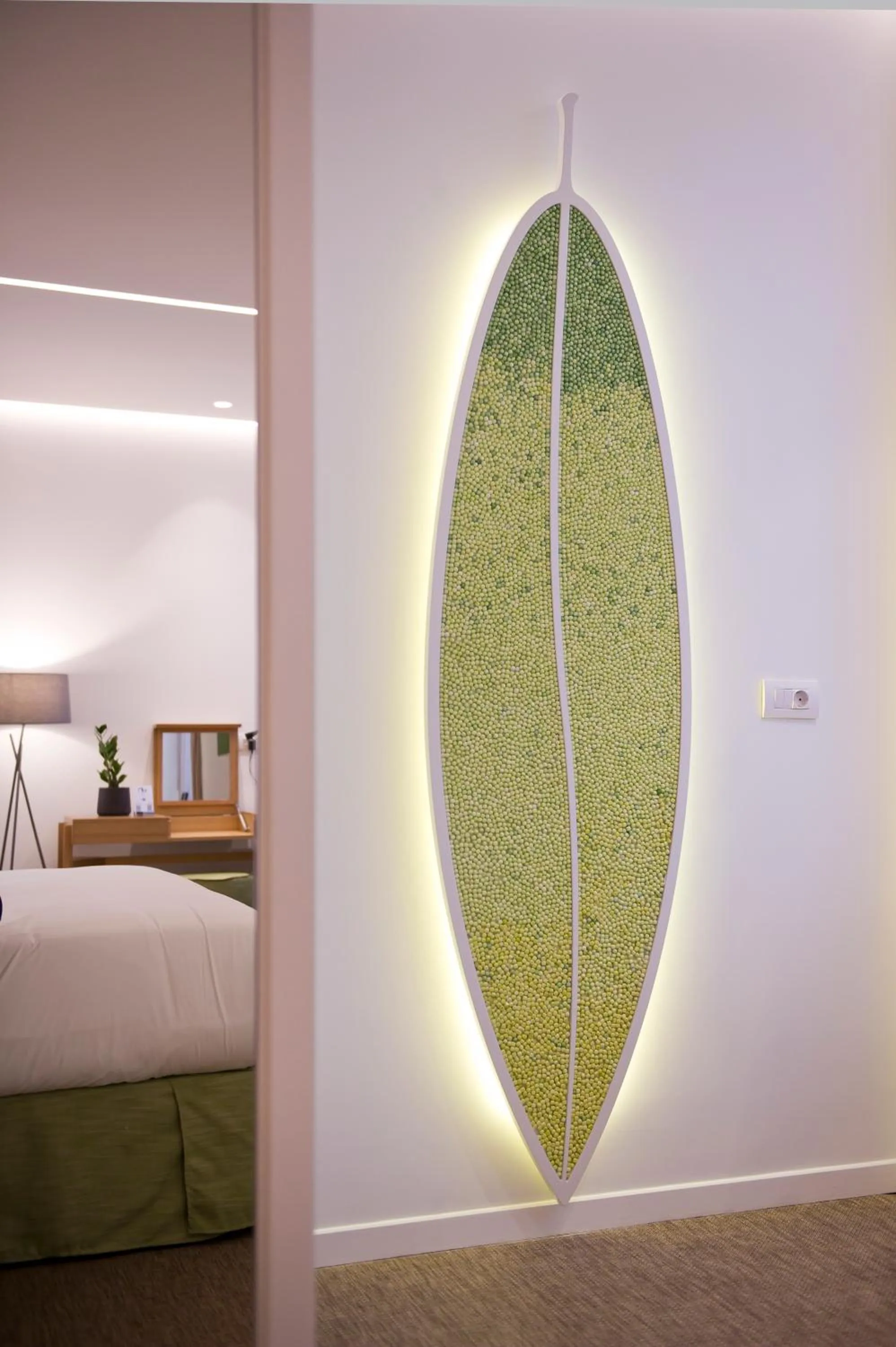 Decorative detail, Bed in NLH FIX | Neighborhood Lifestyle Hotels