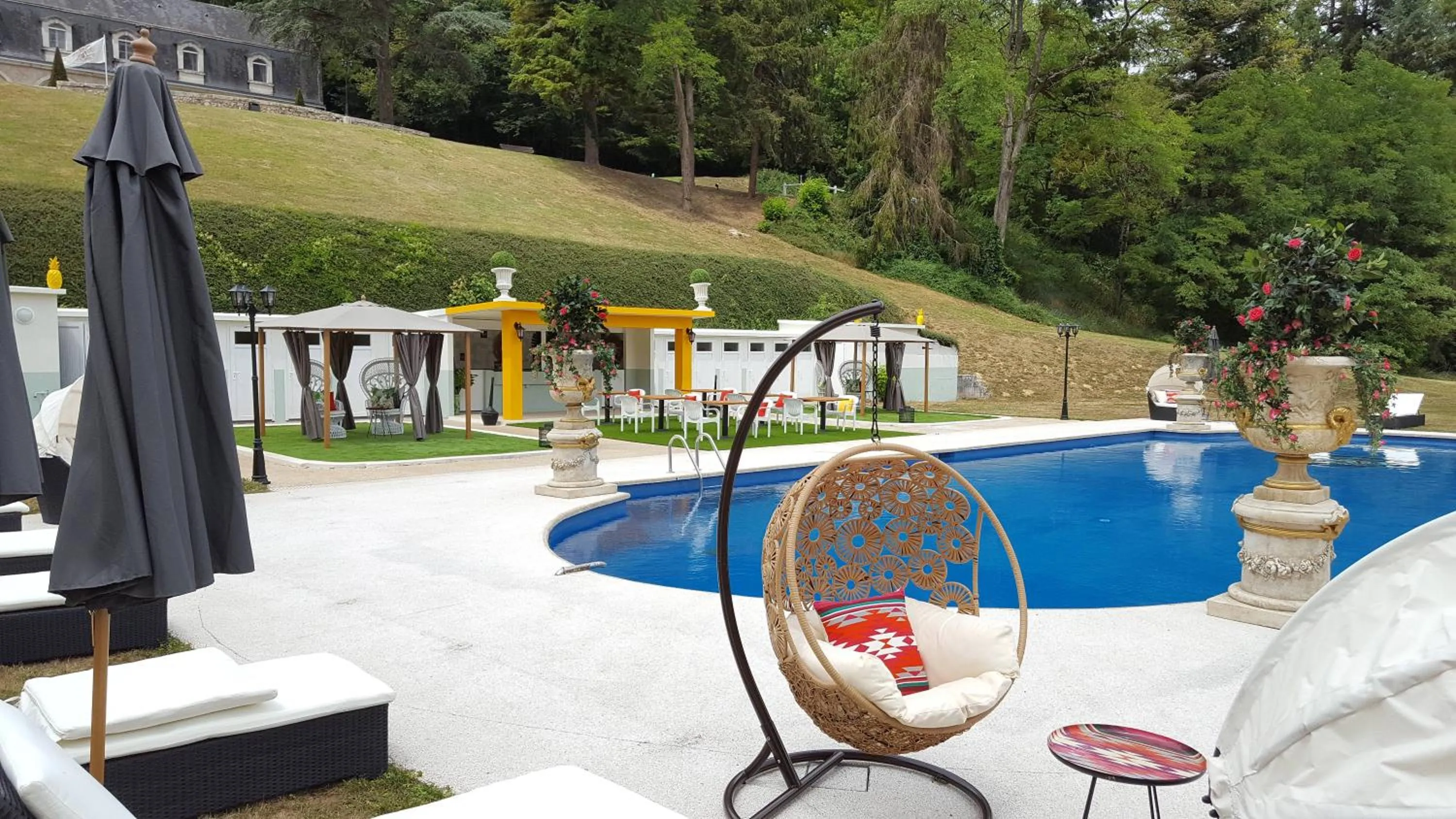 Swimming pool in Château De Beauvois - La Maison Younan