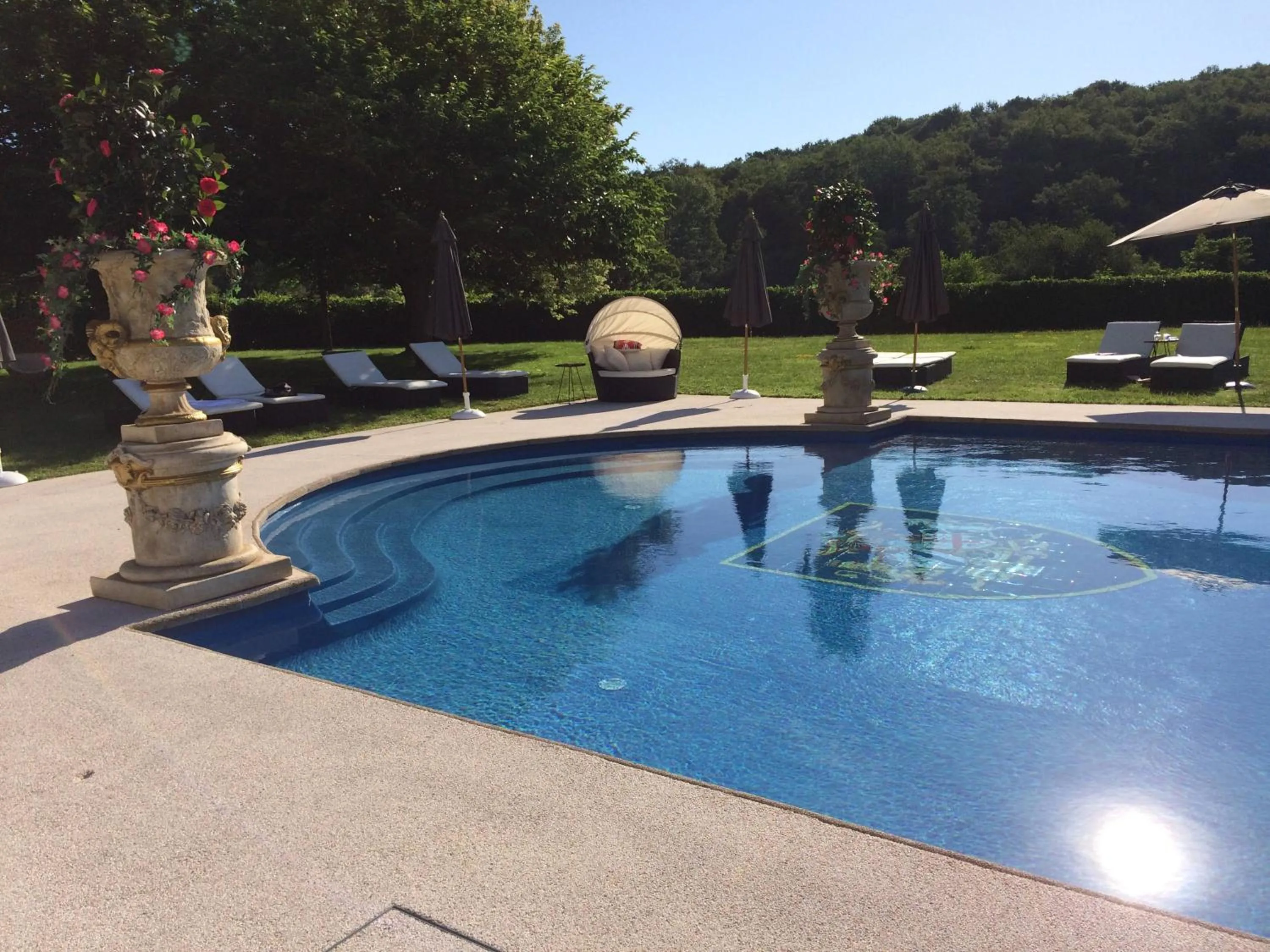 Swimming pool in Château De Beauvois - La Maison Younan