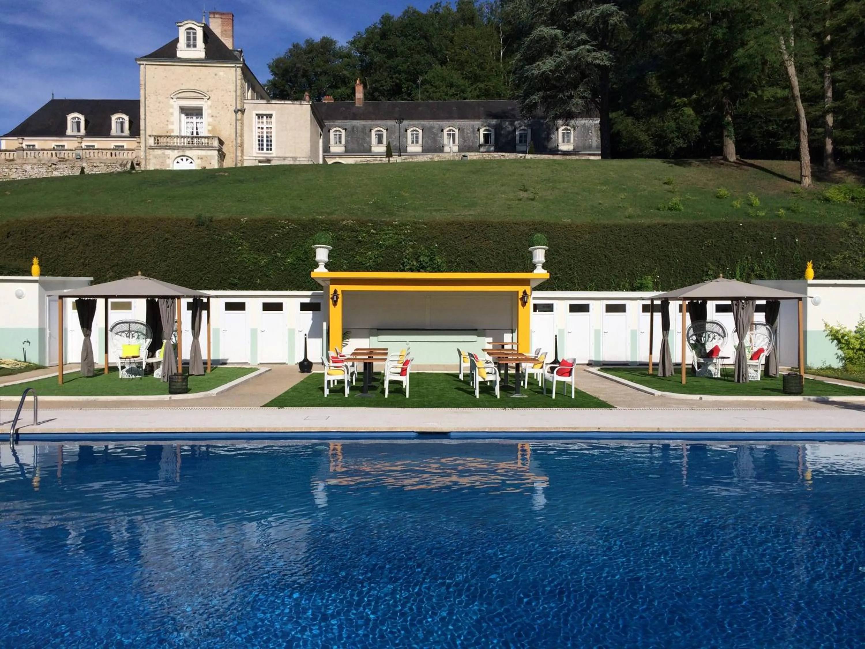 Swimming pool in Château De Beauvois - La Maison Younan
