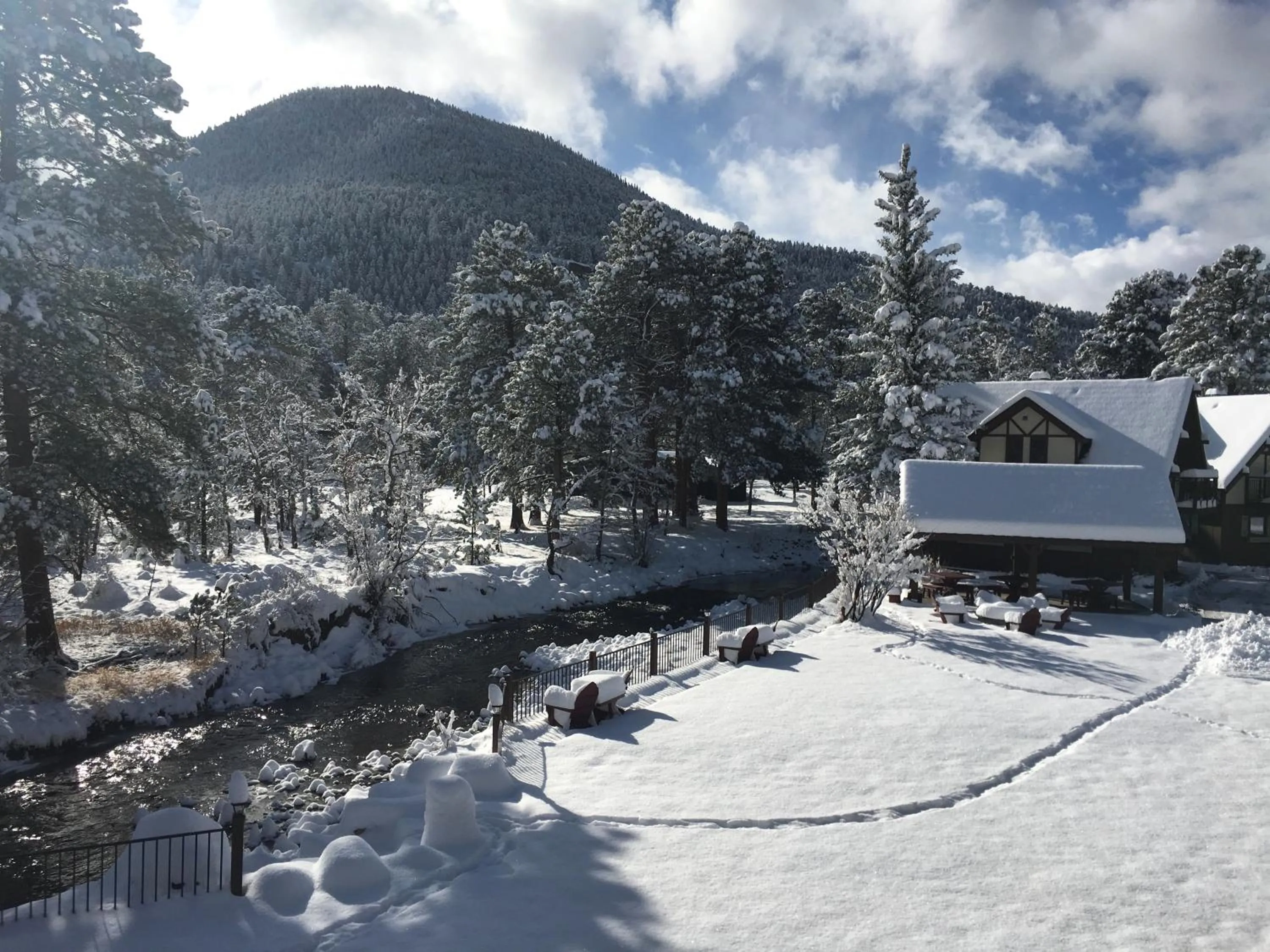 Winter in The Landing at Estes Park