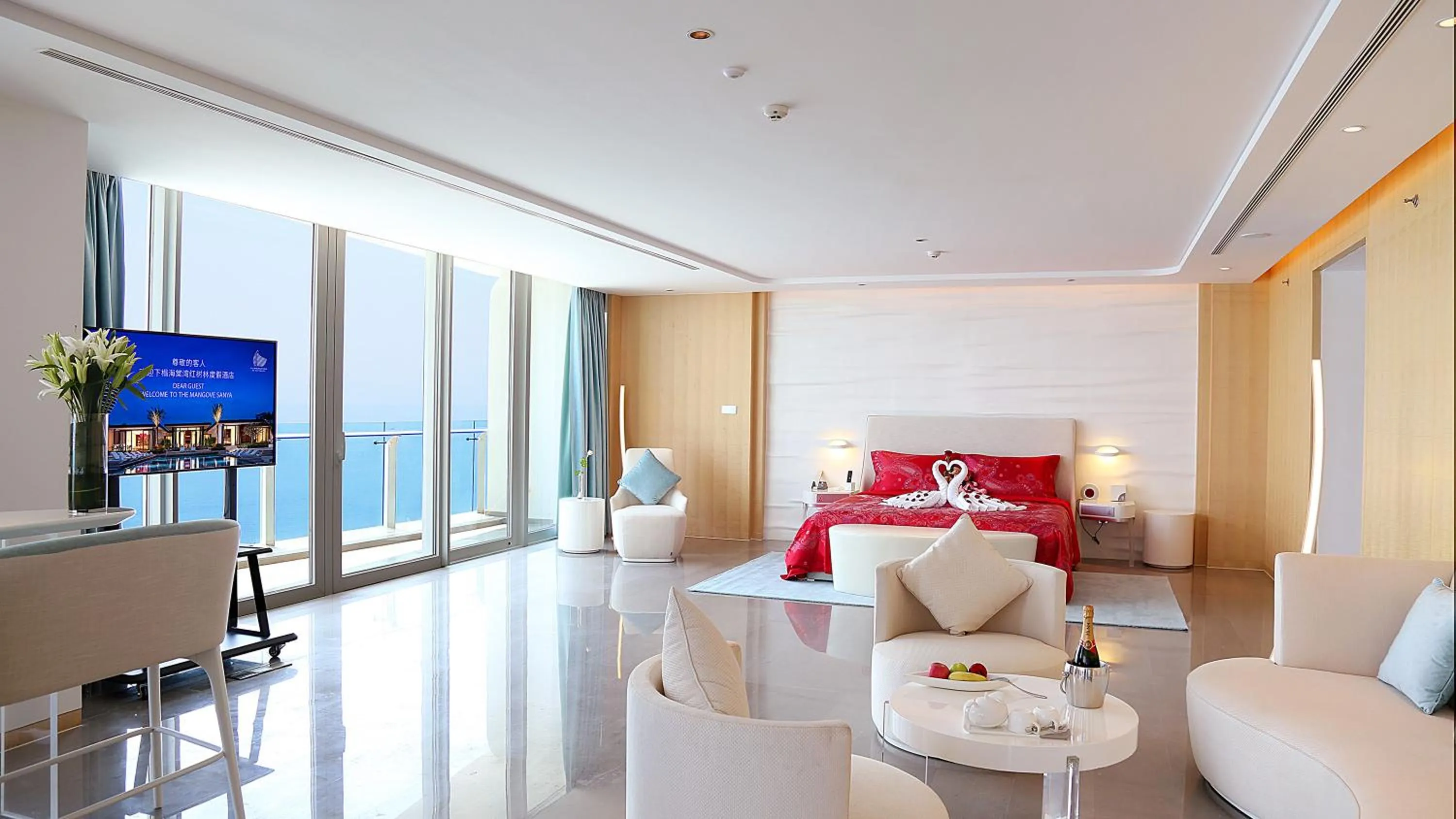 Decorative detail, Bed in The Mangrovetree Sanya Resort