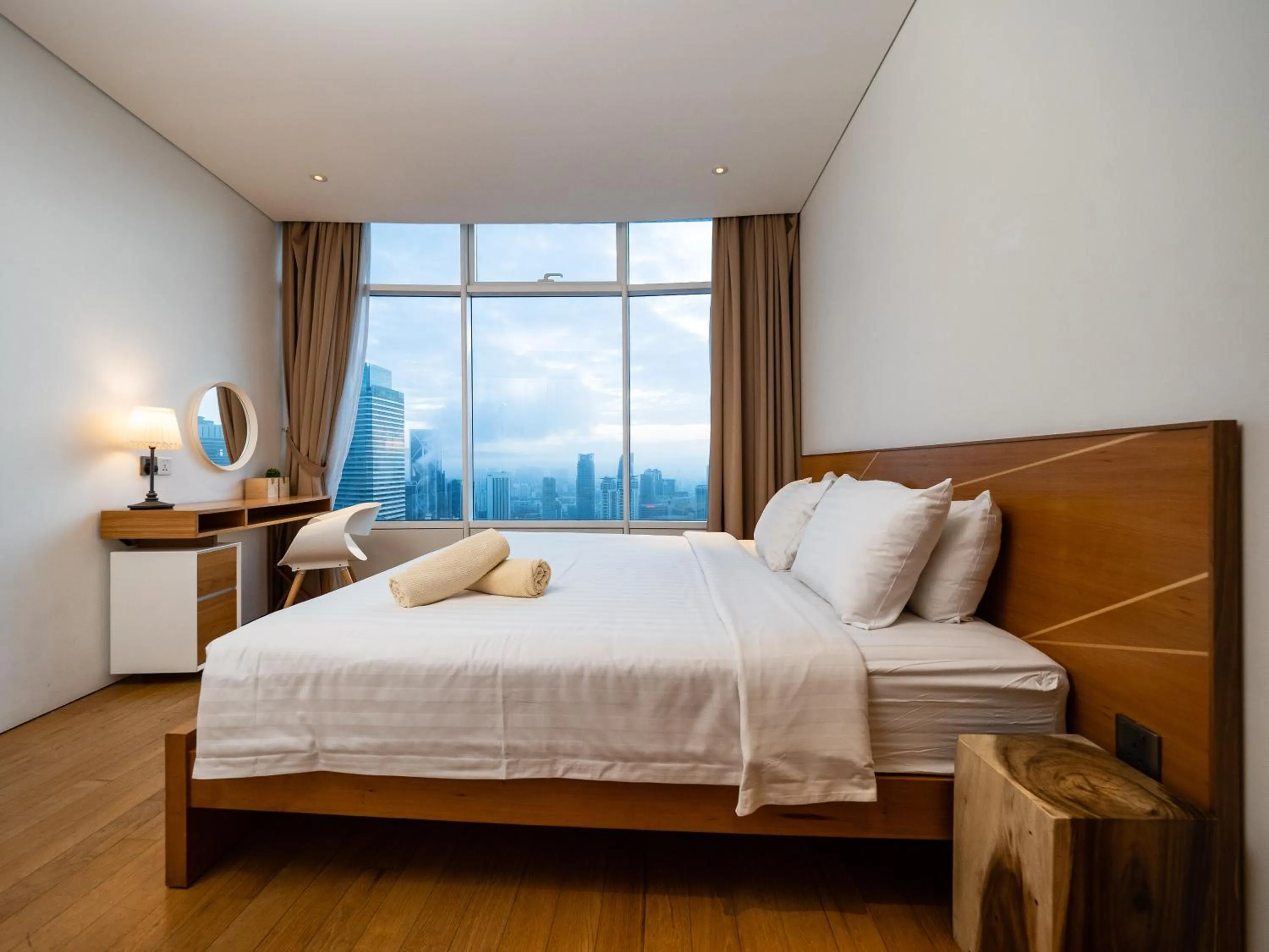Photo of the whole room, Bed in The Penthouse KLCC