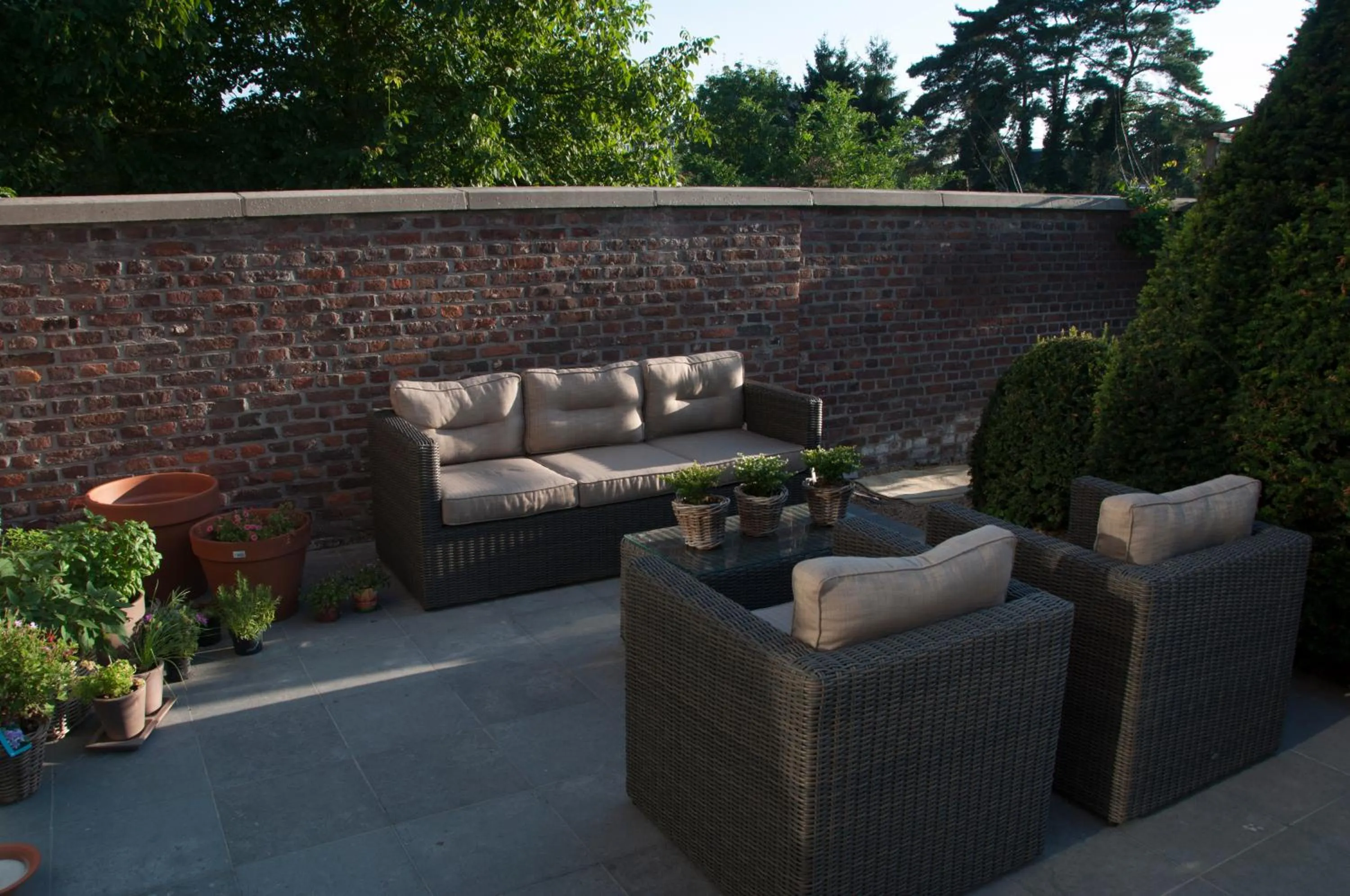 Garden view in Hotel Boomgaard