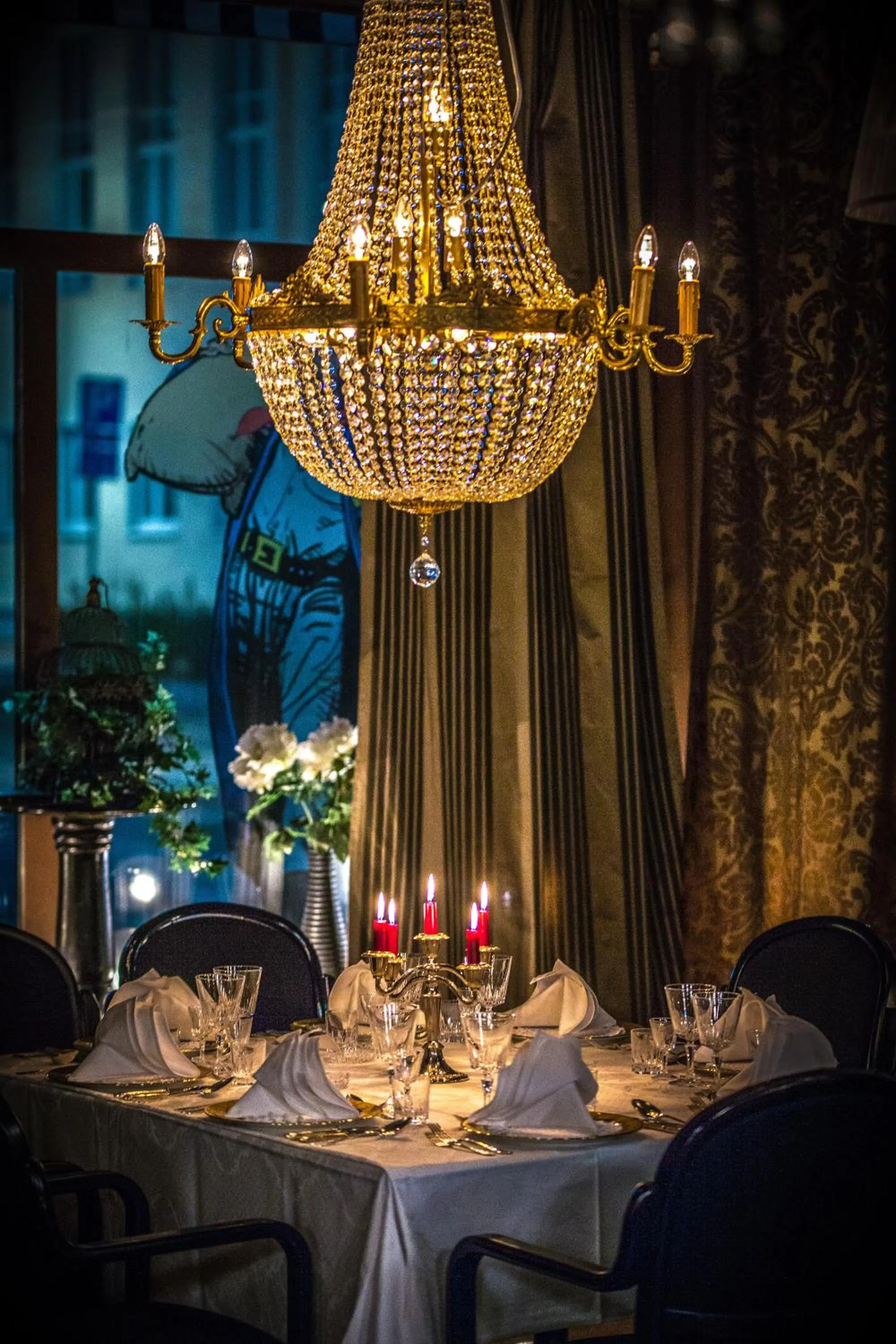 Dining area in Boutique Hotel Mustaparta