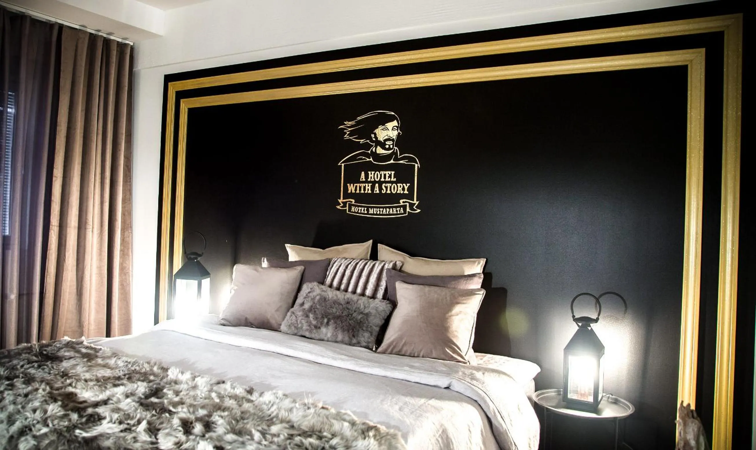 Bedroom, Bed in Boutique Hotel Mustaparta