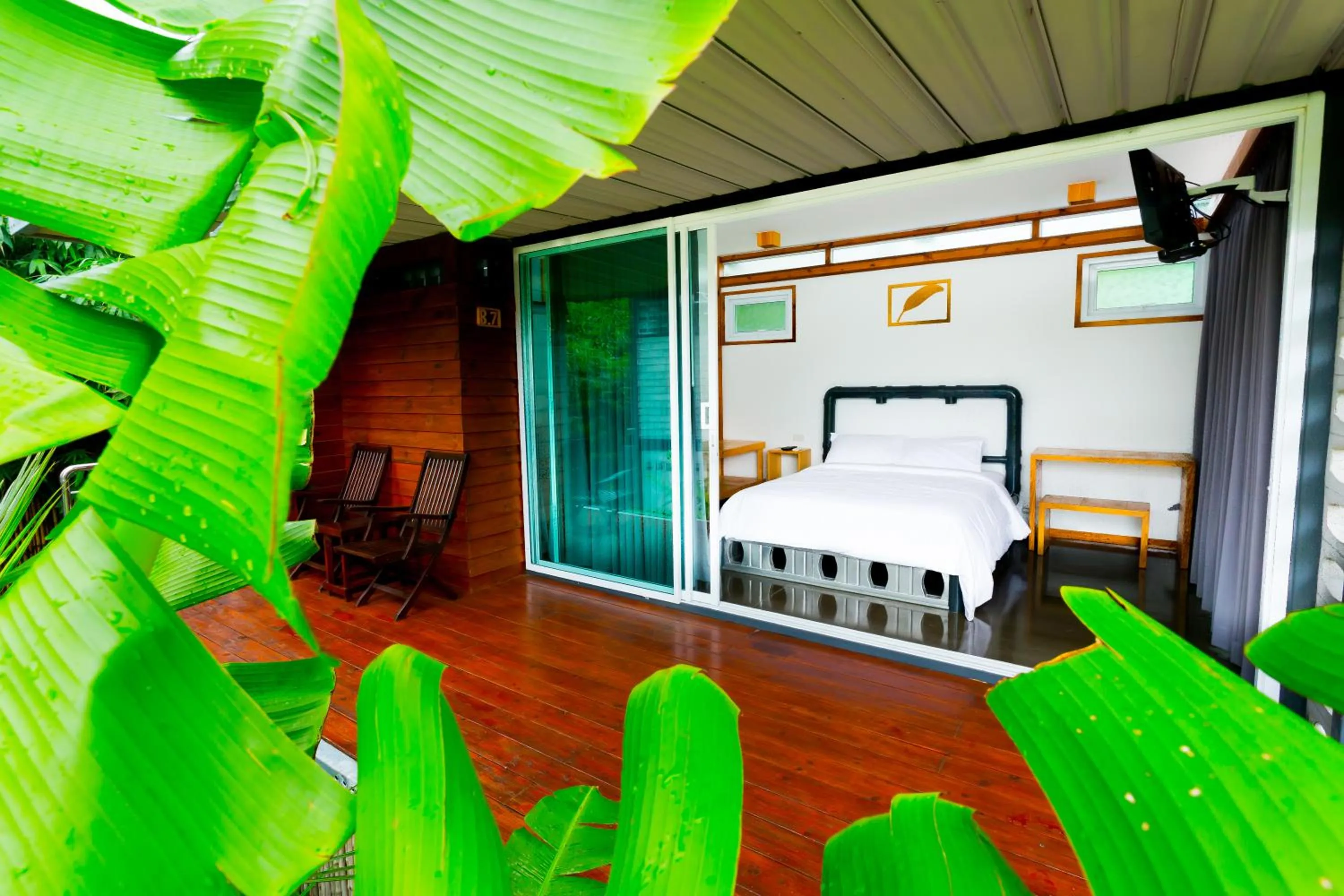 Bedroom in Baan Boom Boxes Eco Friendly Resort