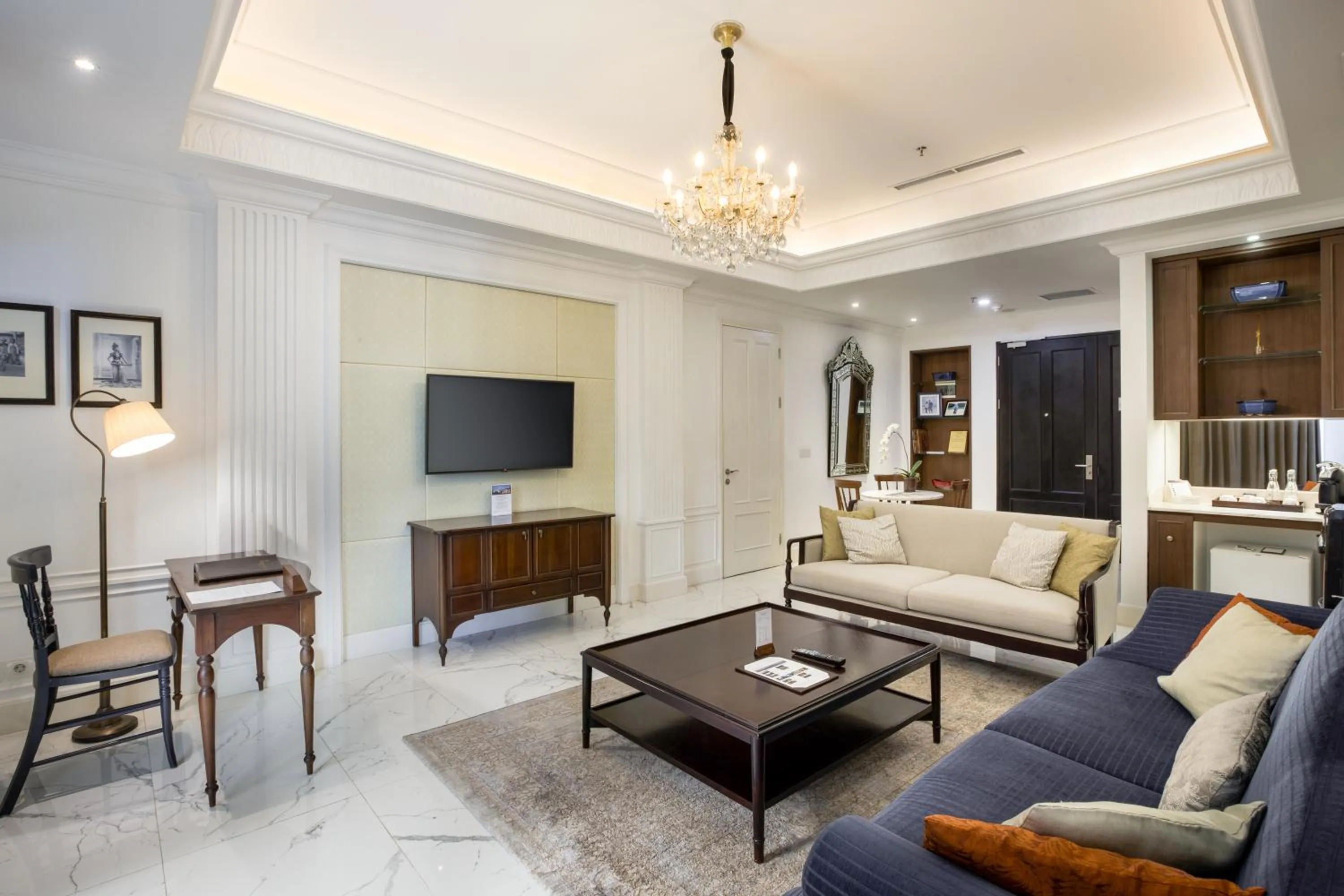 Living room in Plataran Heritage Borobudur Hotel