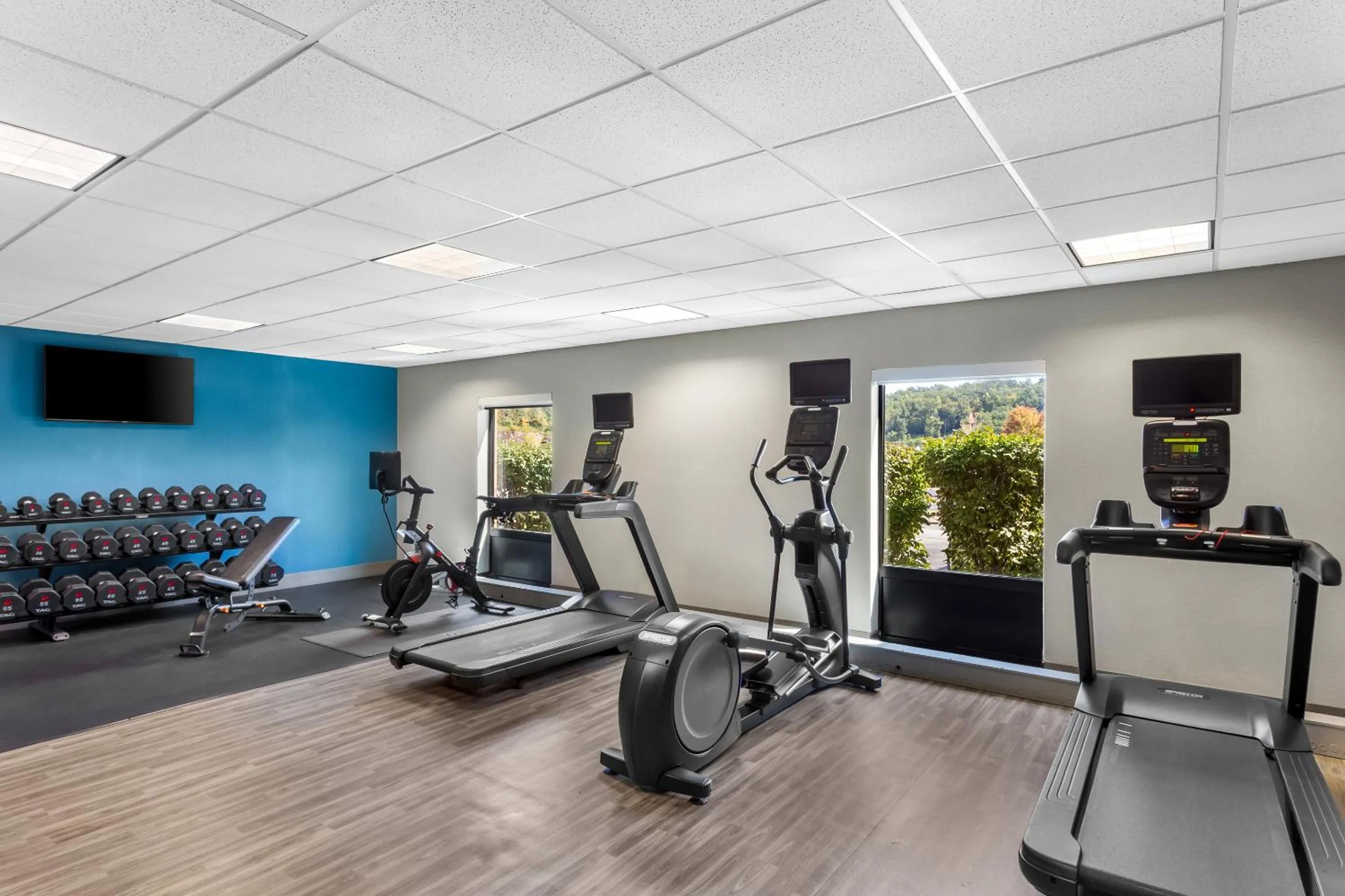 Fitness centre/facilities in Hampton Inn University Area, Huntington, Wv