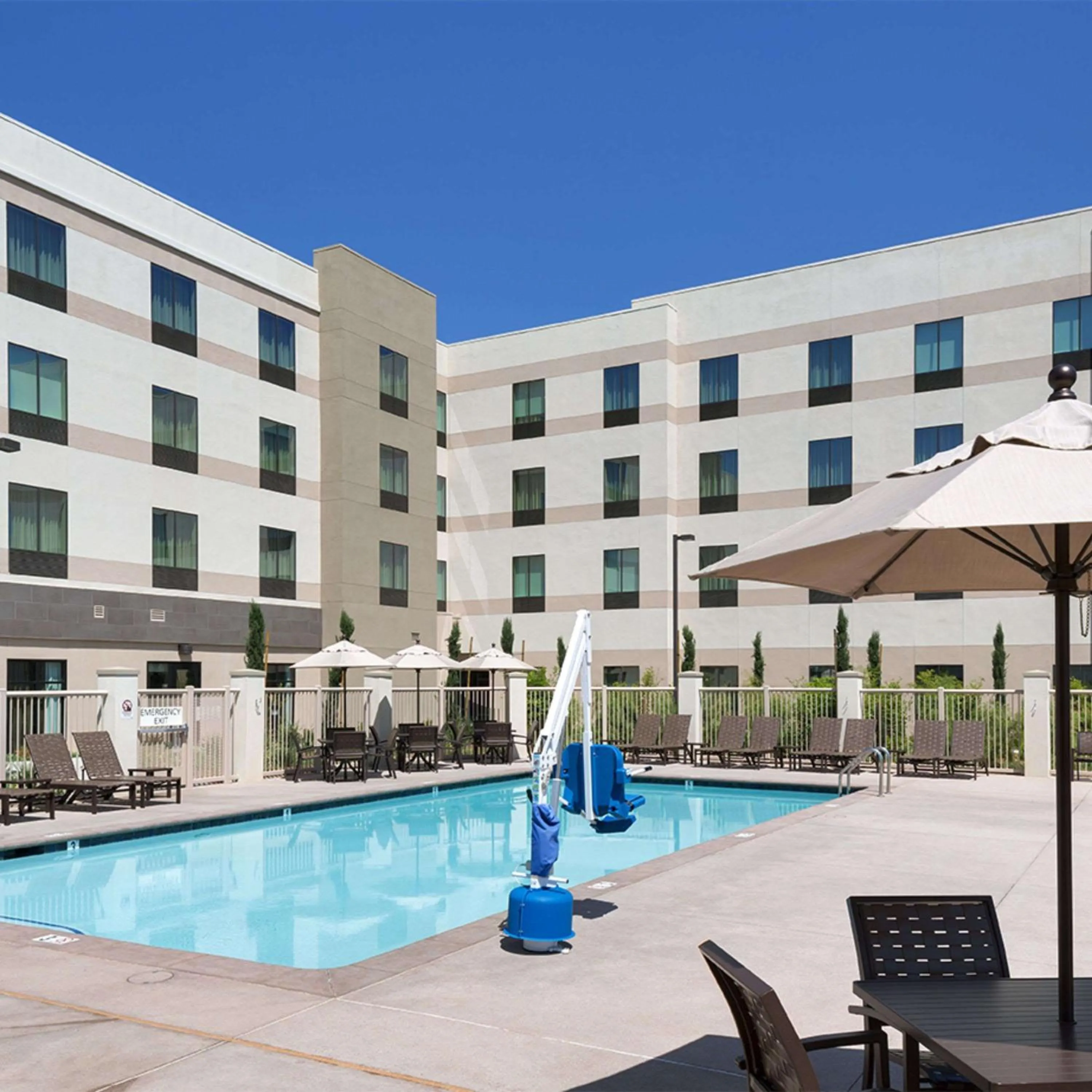 Pool view in Hampton Inn & Suites Murrieta Temecula