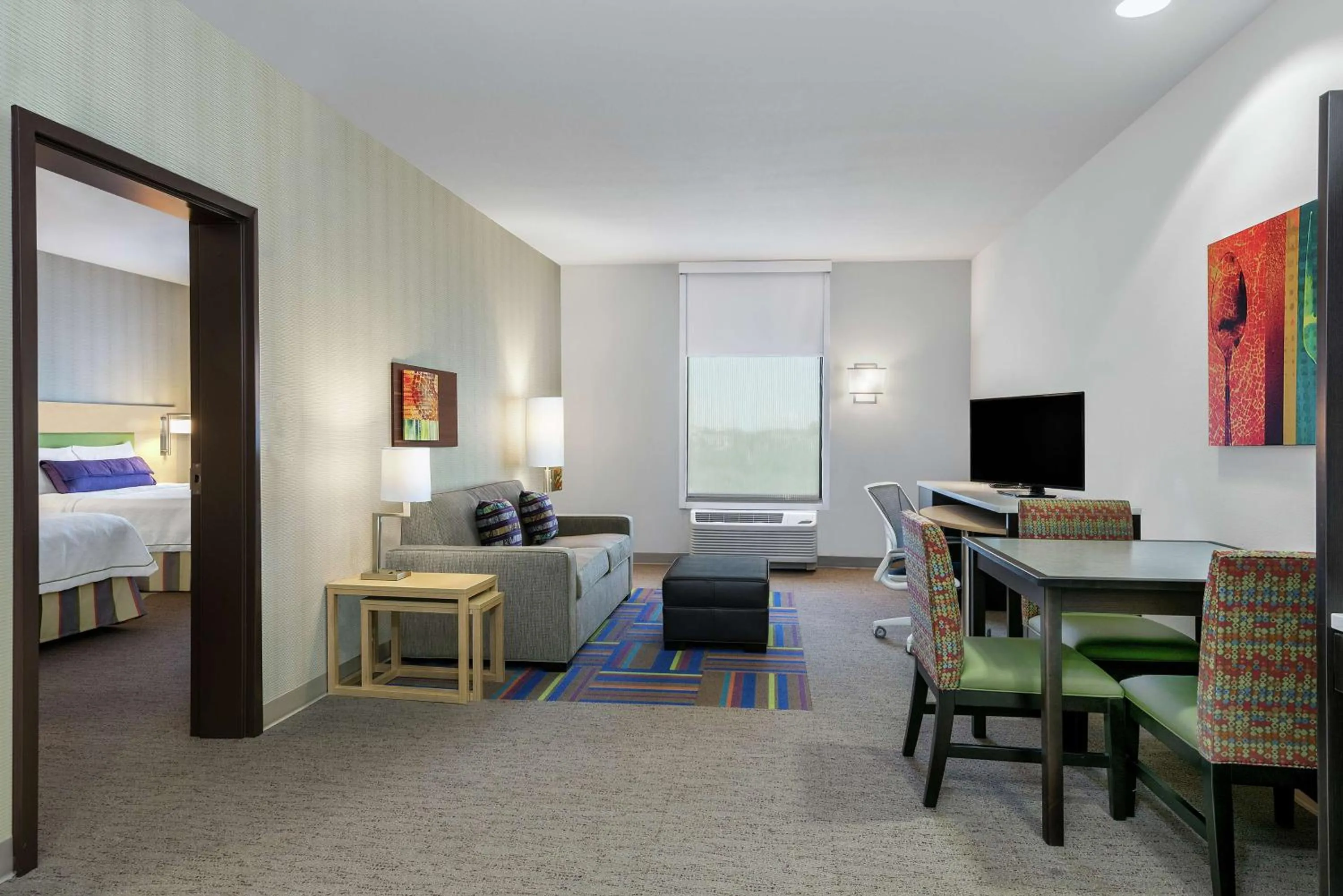 Bedroom, Bed in Home2 Suites By Hilton Austin Airport