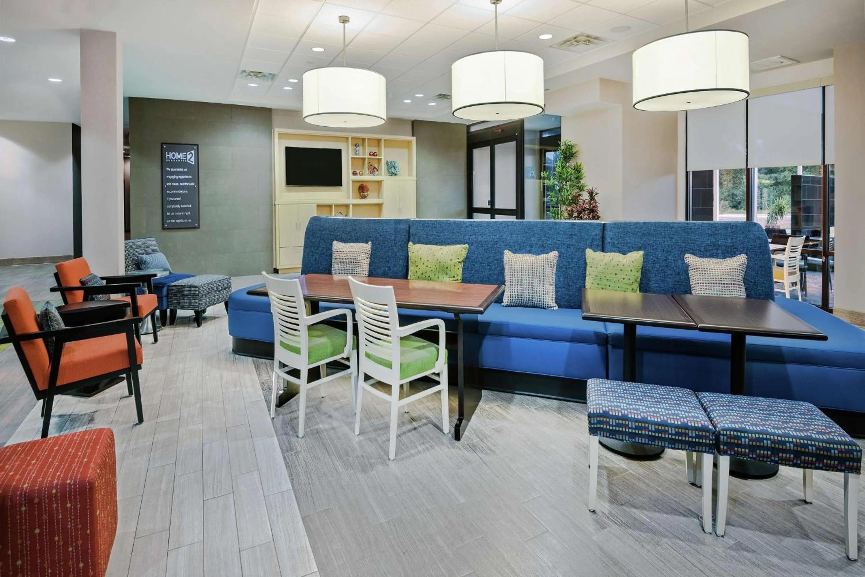 Lobby or reception in Home2 Suites By Hilton Austin Airport