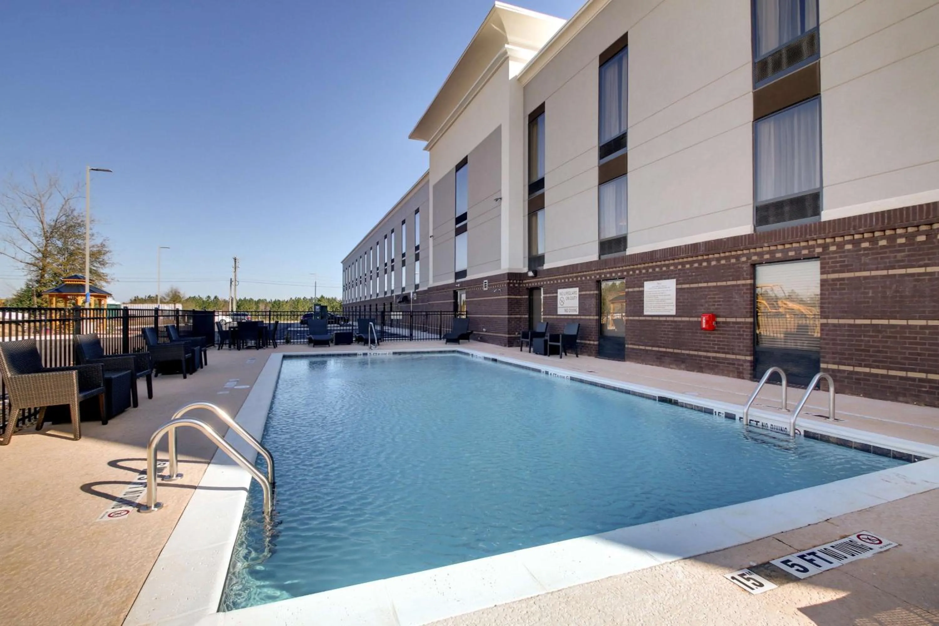 Pool view in Hampton Inn & Suites Cordele