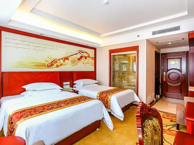 Bed in Vienna International Hotel Shanghai Fengxian Nanqiao Bed in Vienna International Hotel Shanghai Fengxian Nanqiao