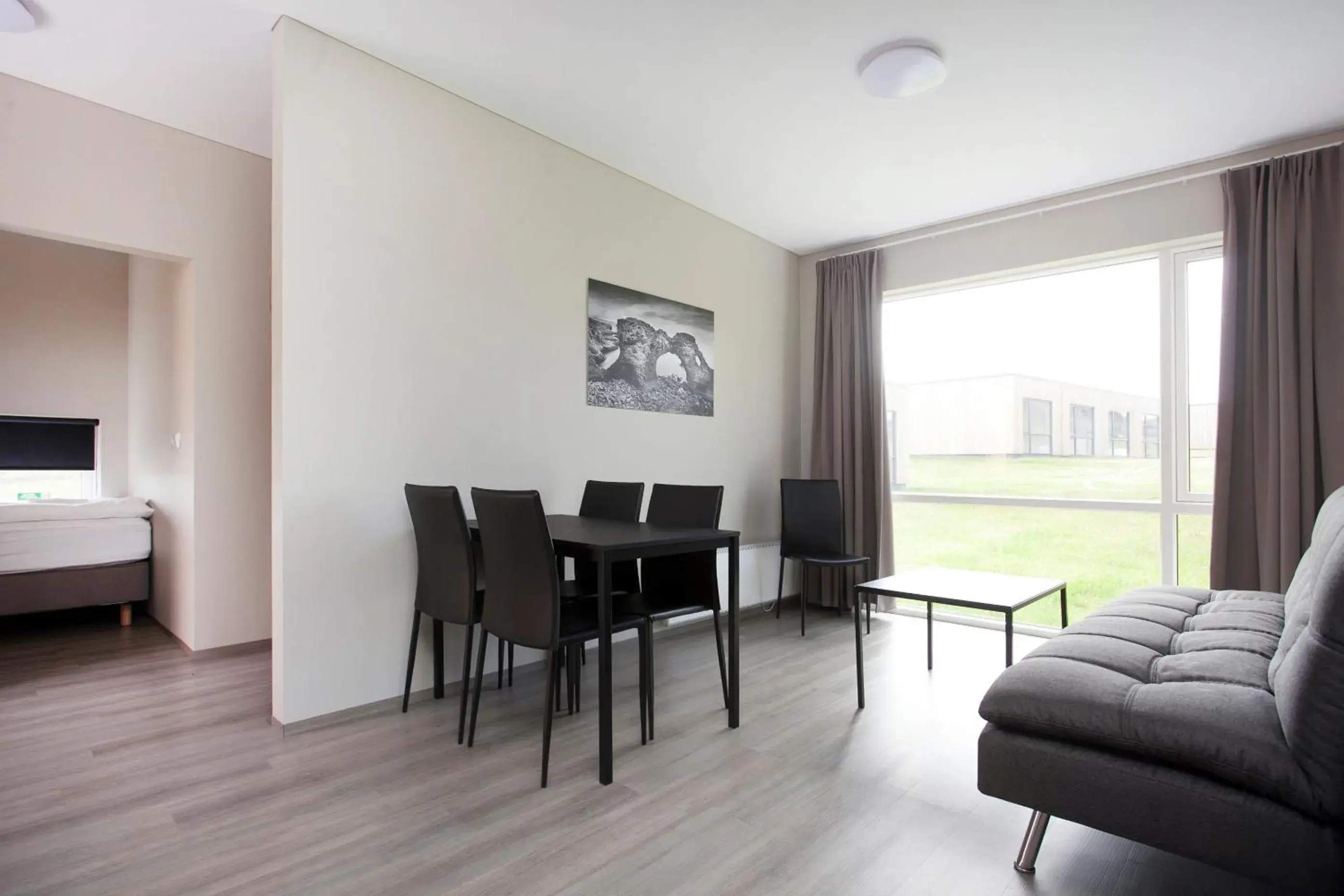 Living room, Bed in Arnarstapi Hotel Living room, Bed in Arnarstapi Hotel