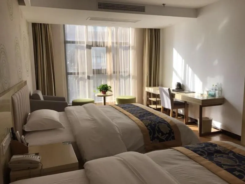 Bed in GreenTree Inn JiangSu Suqian Sucheng District Weishanhu Road Business Hotel