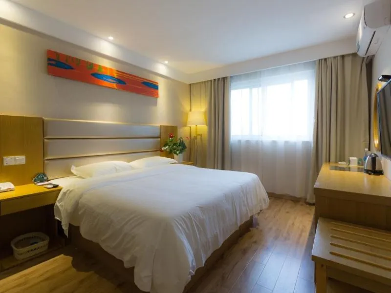 Bed in GreenTree Inn JiangSu XuZhou JiaWang Government Express Hotel