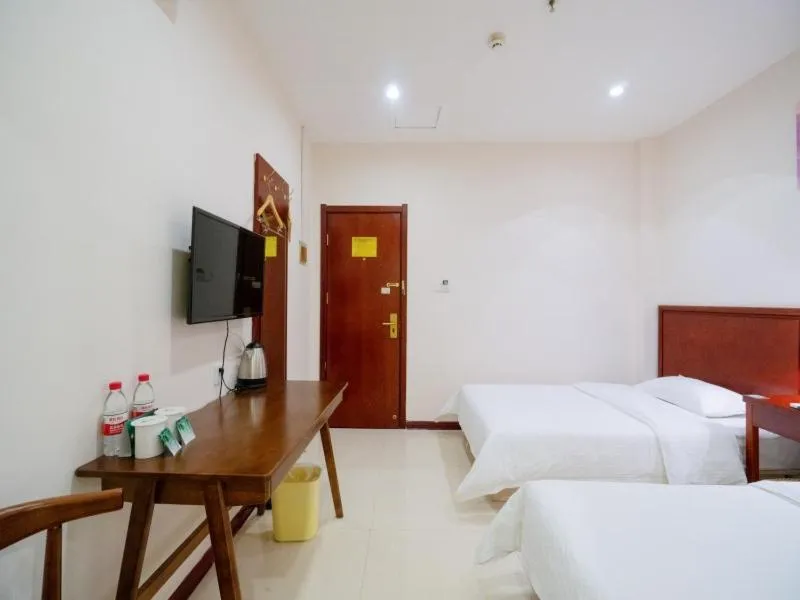 Bed in GreenTree Inn Henan Zhengzhou Chengnan Road Bojue Business Hotel