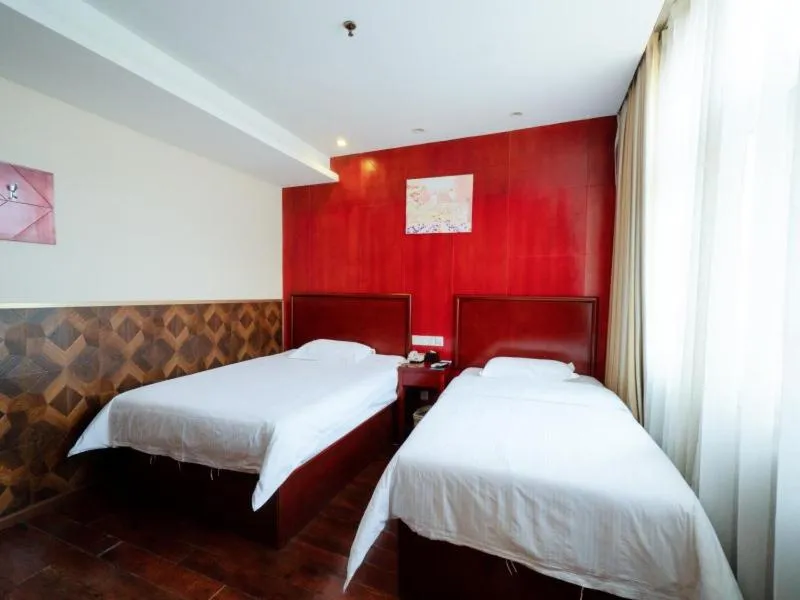 Bed in GreenTree Inn Henan Zhengzhou Chengnan Road Bojue Business Hotel