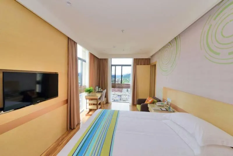Bed in GreenTree Inn AnHui Ningguo Ningguo Avenue Business Hotel