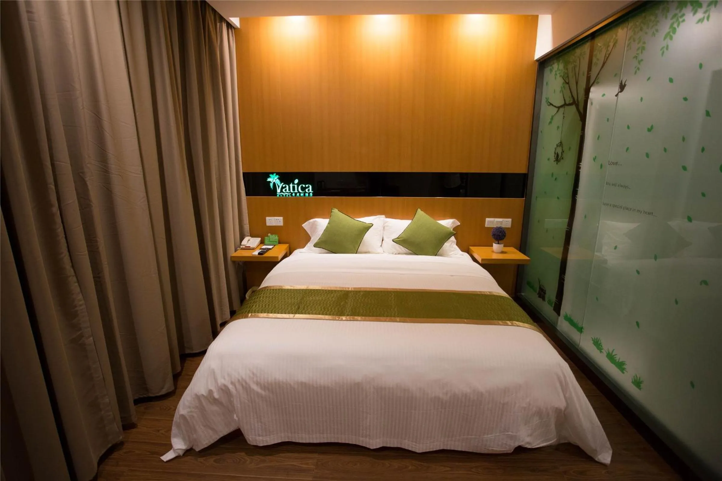 Bedroom, Bed in GreenTree Hospitality Group Ltd Vatica Jiuquan West Han Shengsheng Shengshi Hotel