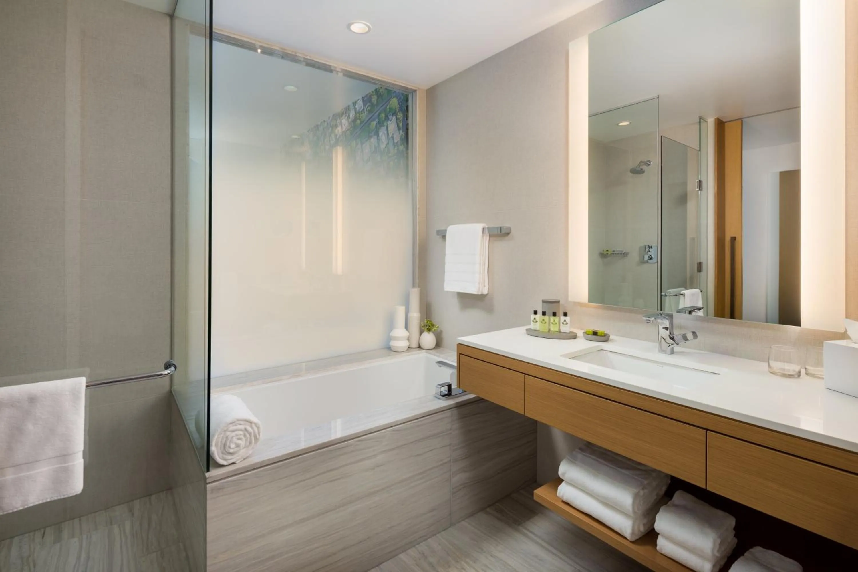Bathroom in InterContinental - Los Angeles Downtown by IHG
