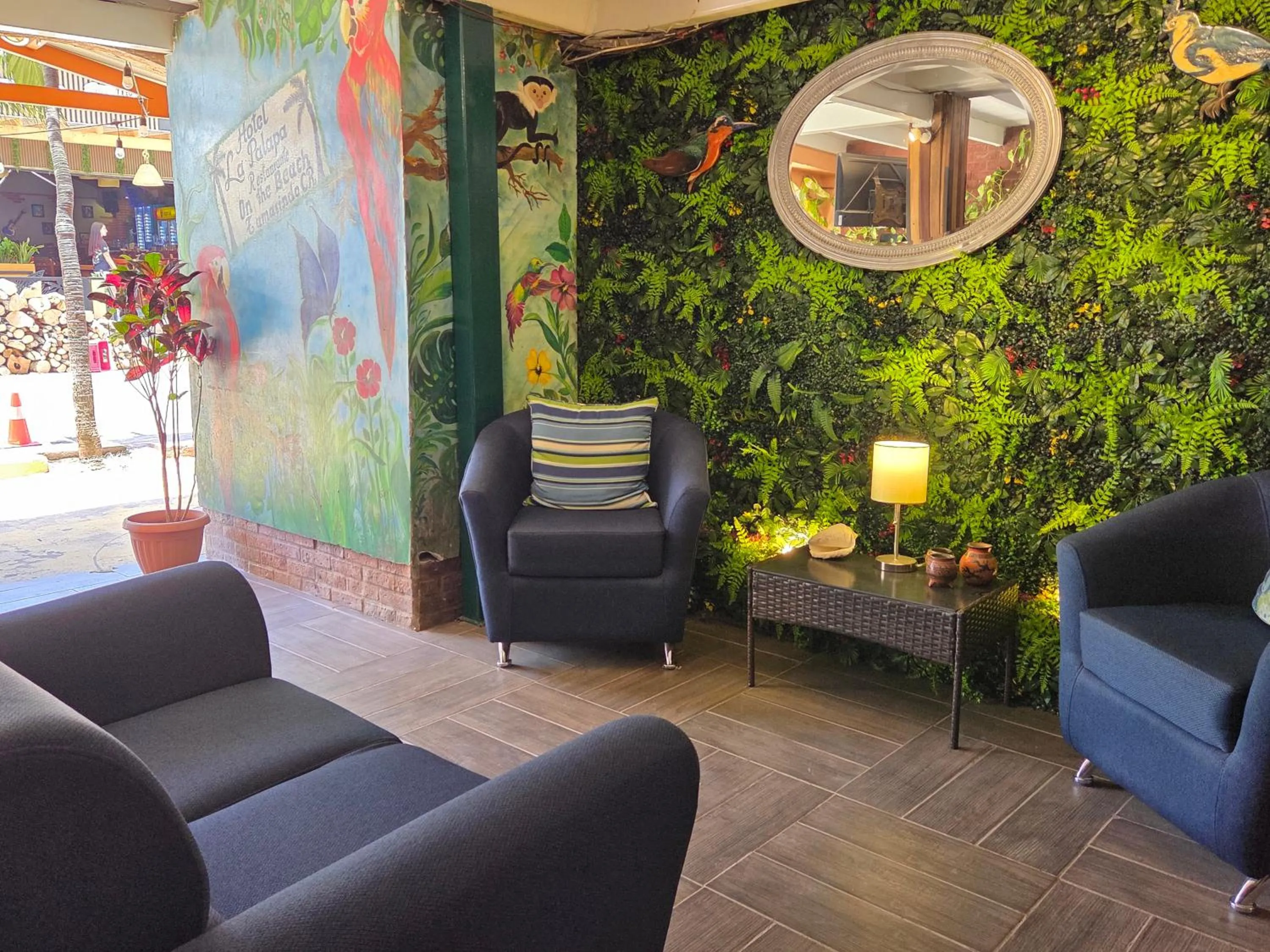 Lobby or reception in Hotel La Palapa