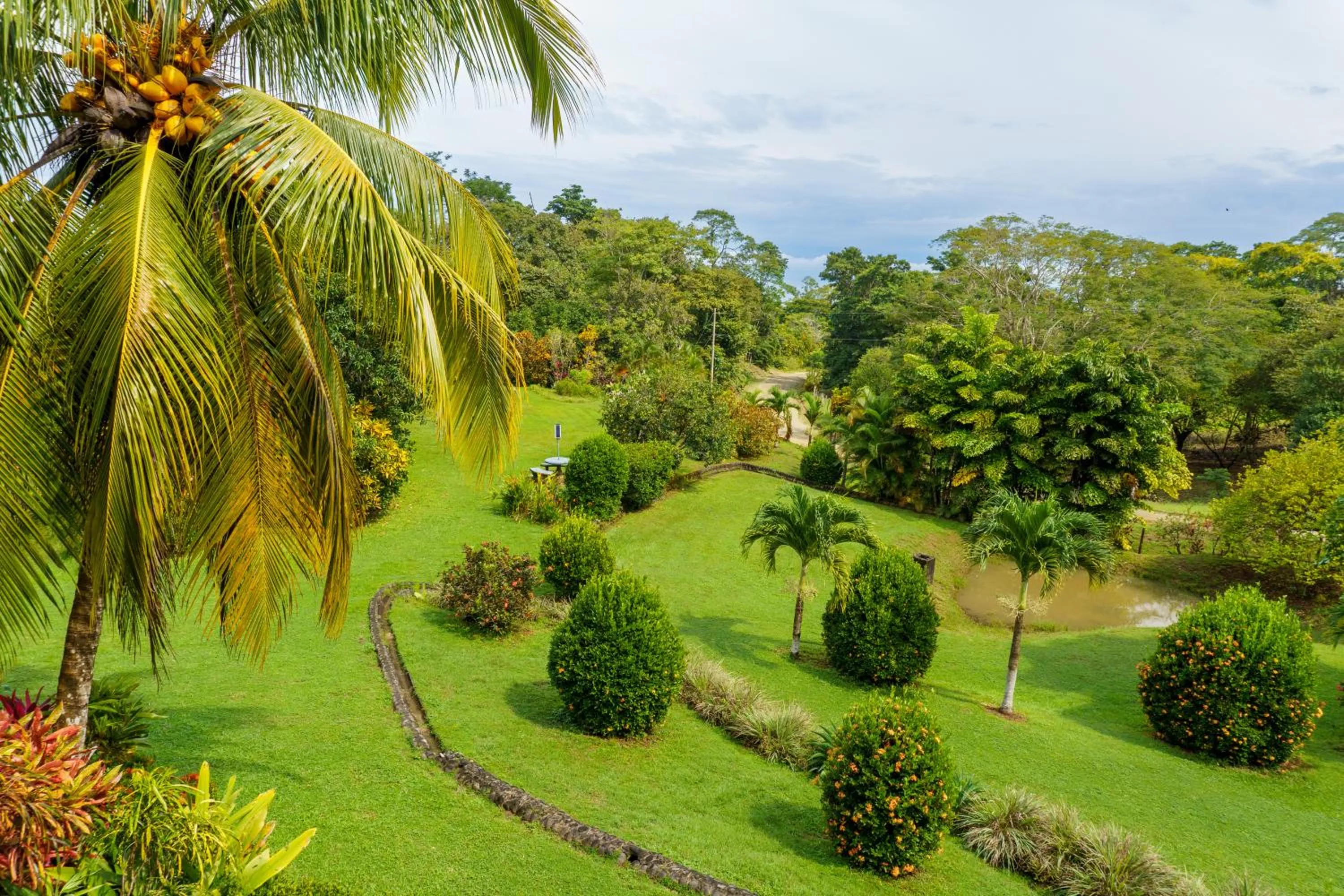 Garden view in Jodokus Inn