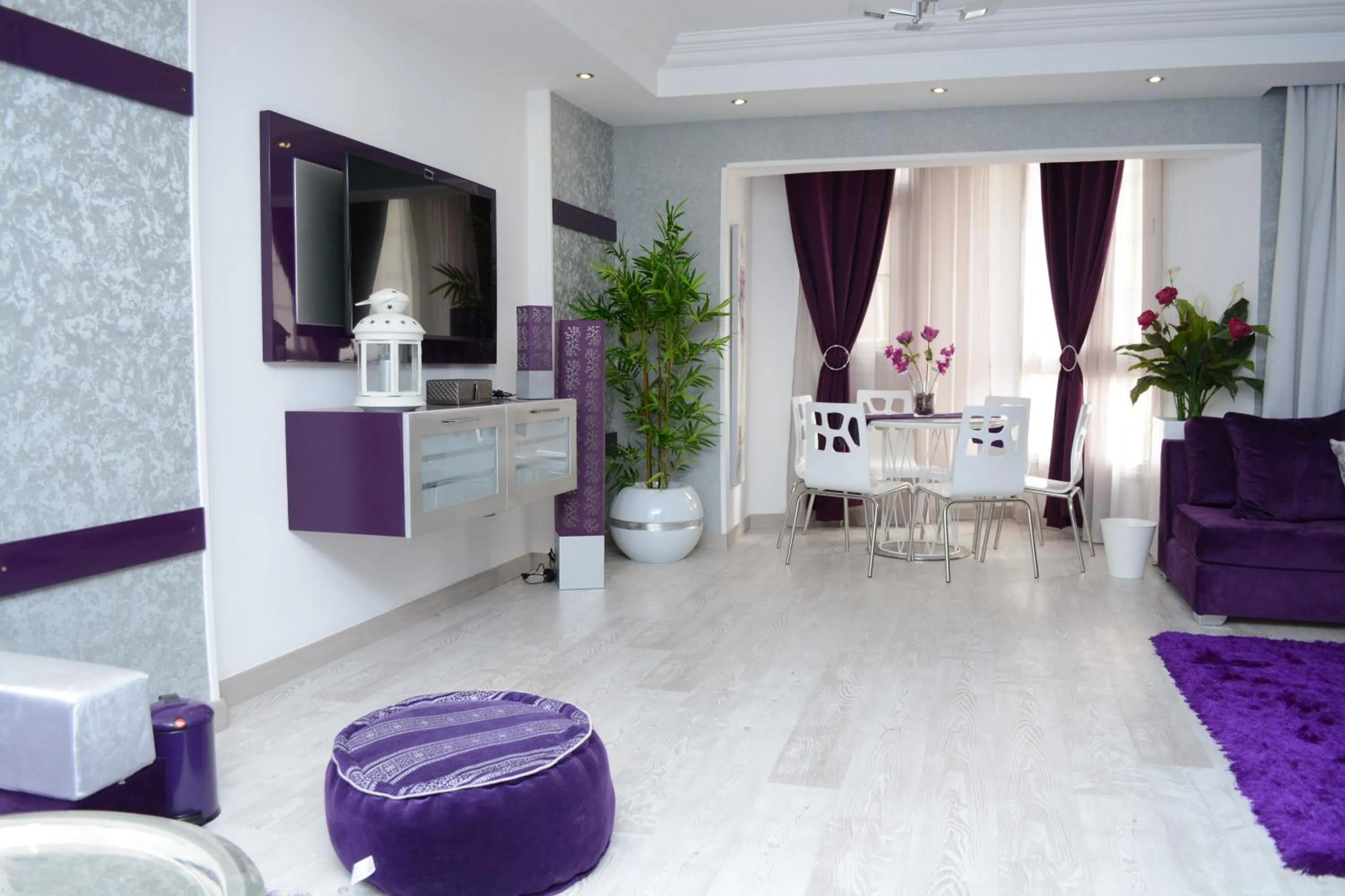 Communal lounge/ TV room in Luxury Nile Maadi Cairo Apartment