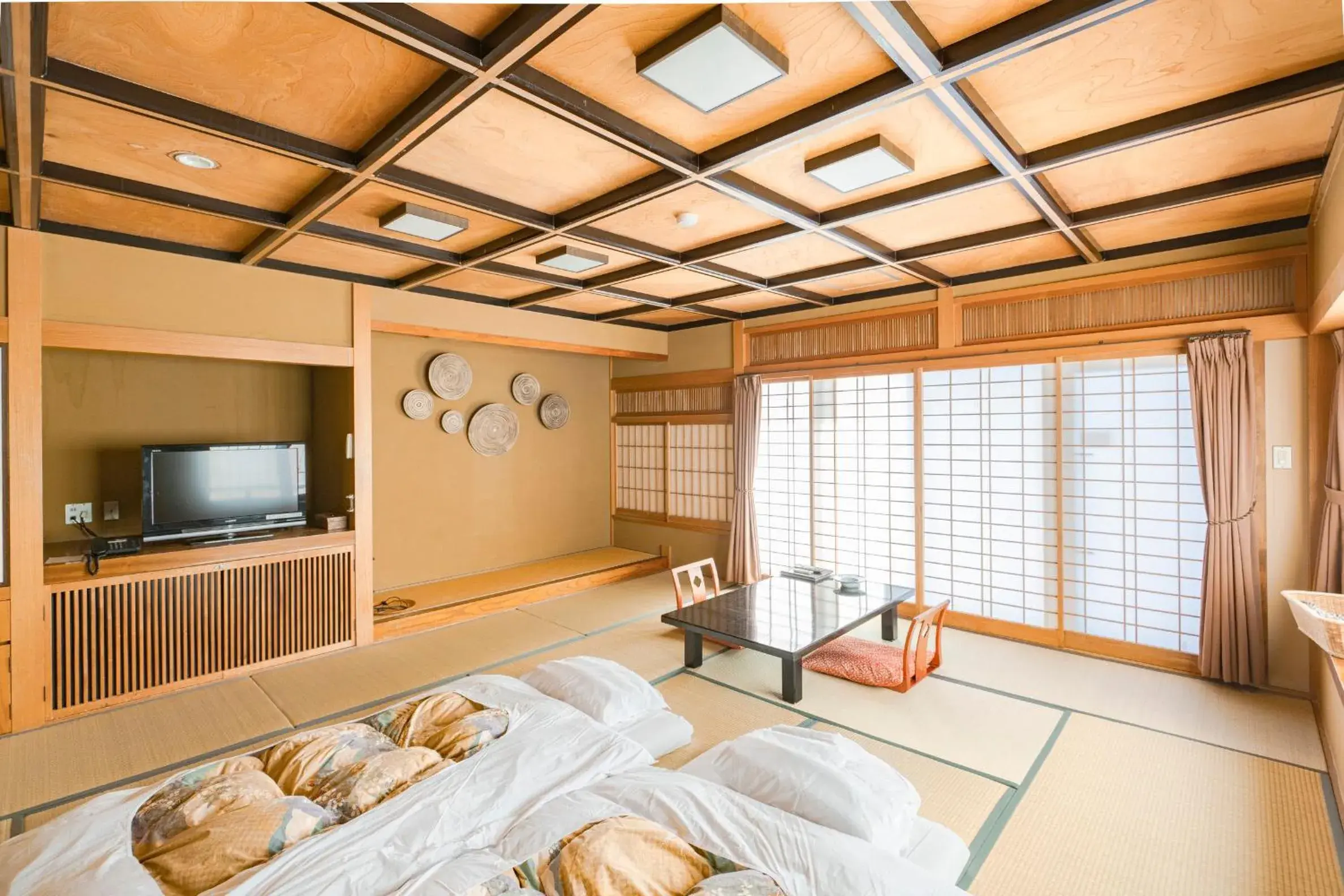 Bed in Hokkawa Onsen Hotel Bed in Hokkawa Onsen Hotel