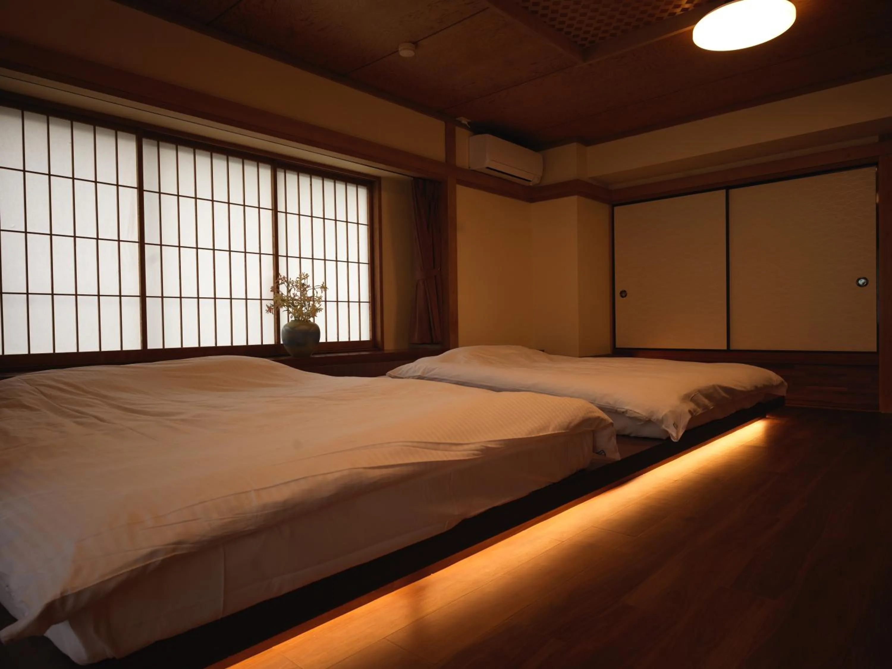 Bed in Hokkawa Onsen Hotel