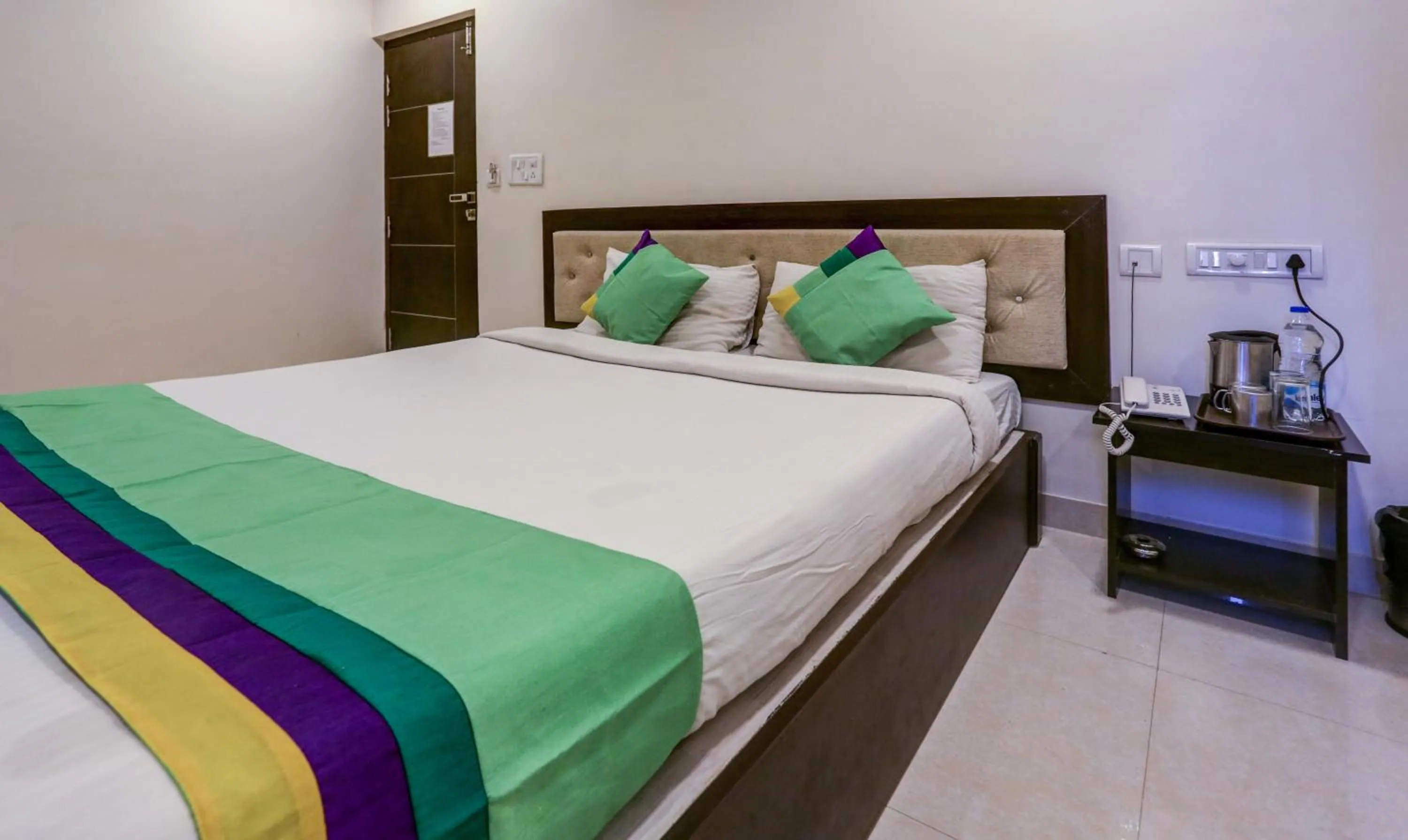 Bed in Hotel Royal Elite Madurai